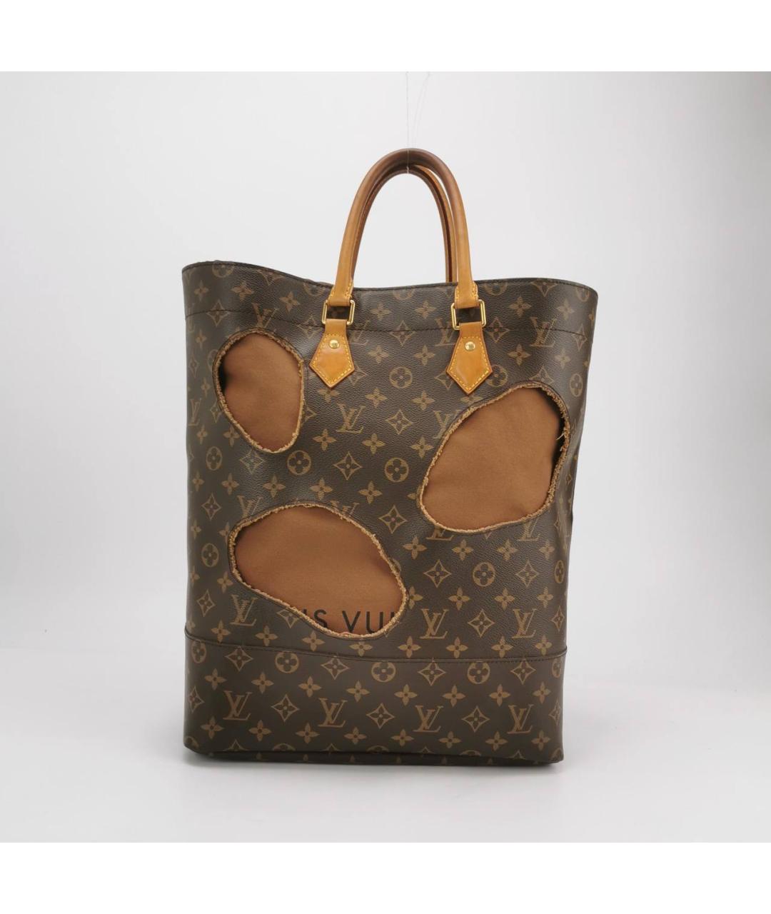 LOUIS VUITTON Коричневая кожаная дорожная/спортивная сумка, фото 6