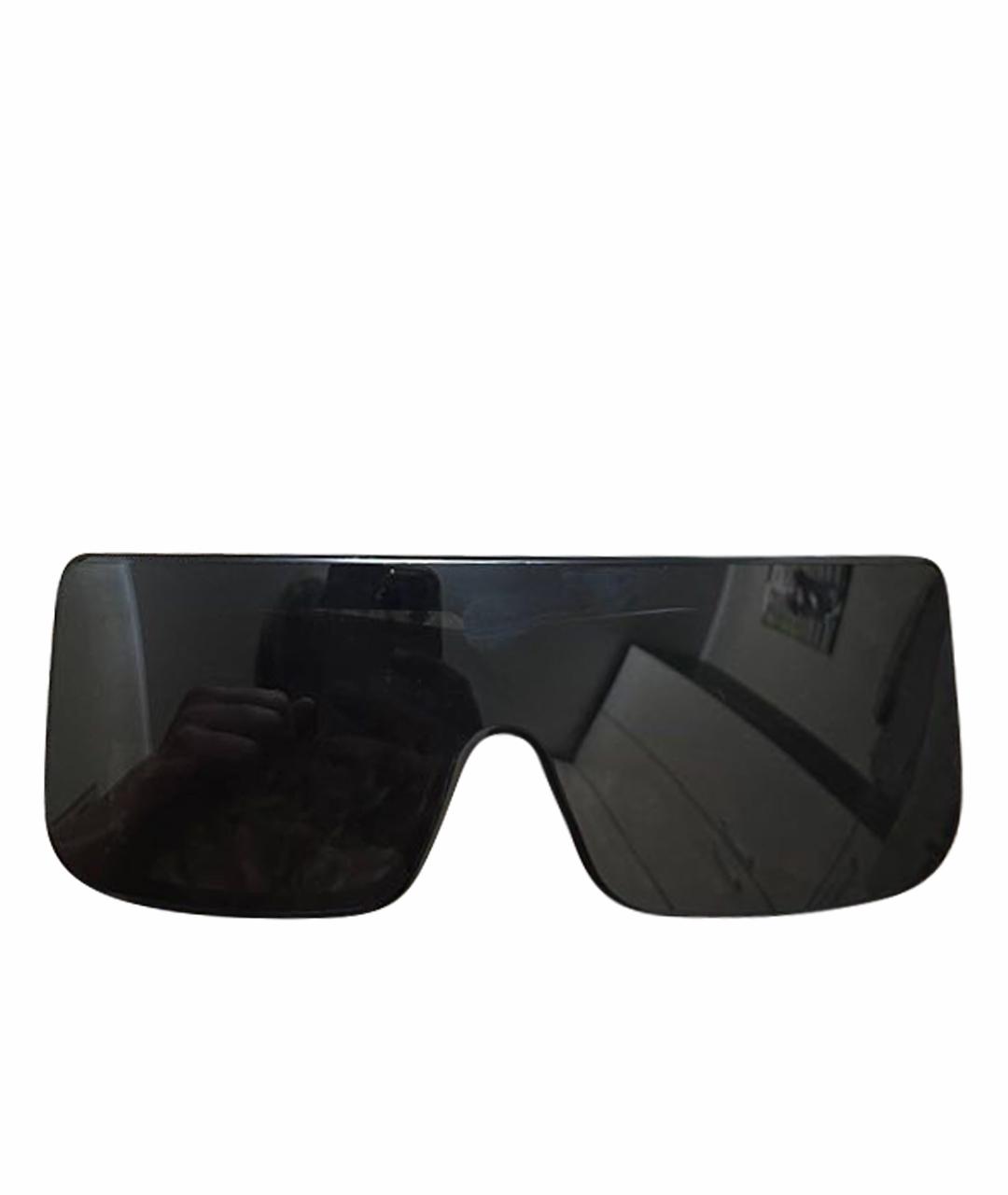 RICK OWENS Черные пластиковые солнцезащитные очки, фото 1