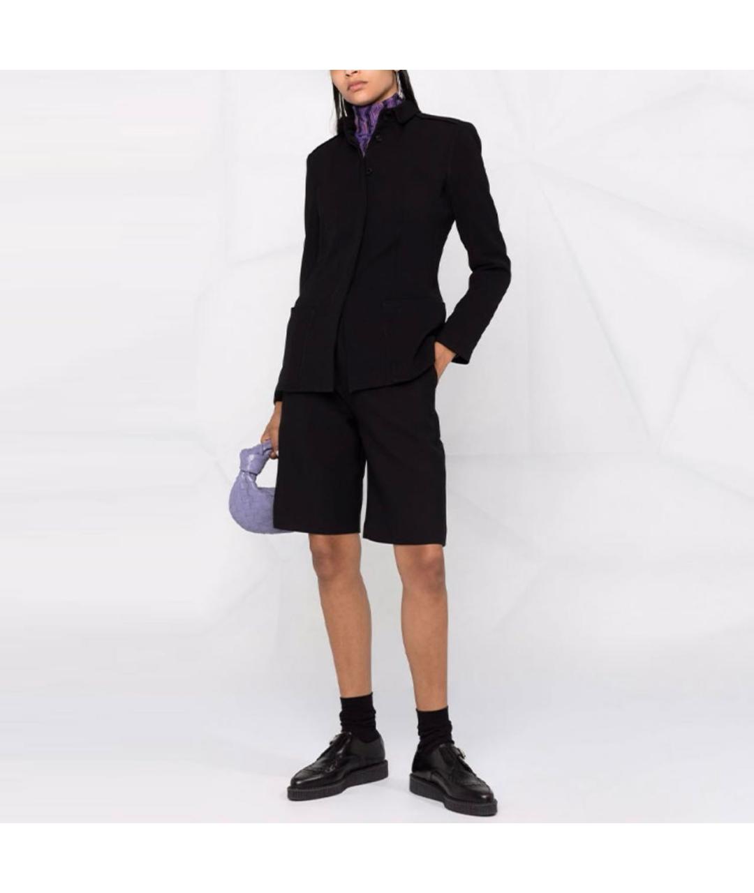 EMPORIO ARMANI Черный полиэстеровый жакет/пиджак, фото 3