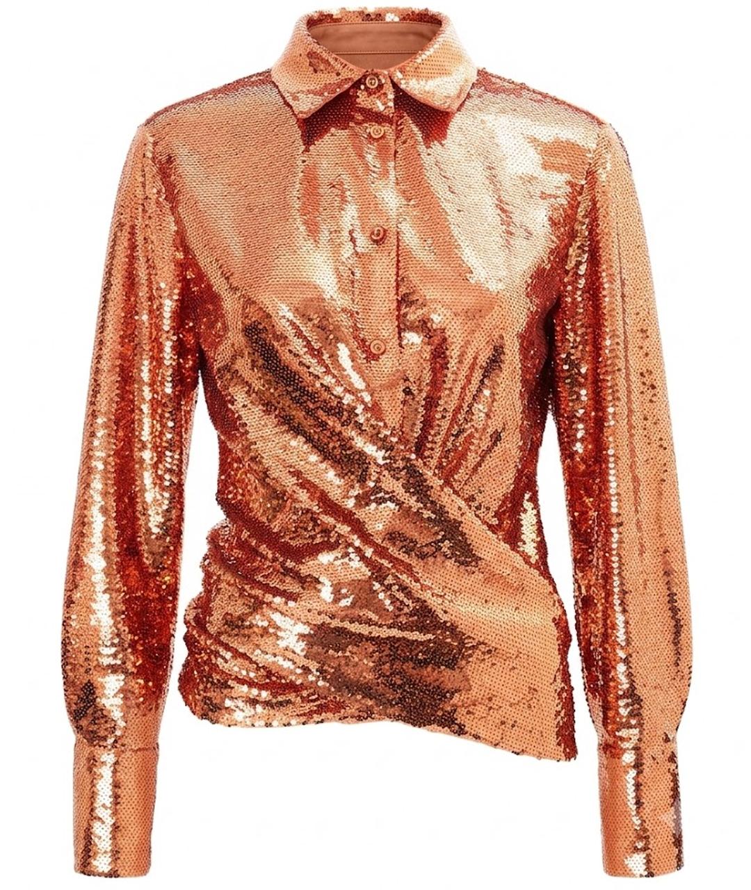 TOM FORD Оранжевая полиамидовая рубашка, фото 1