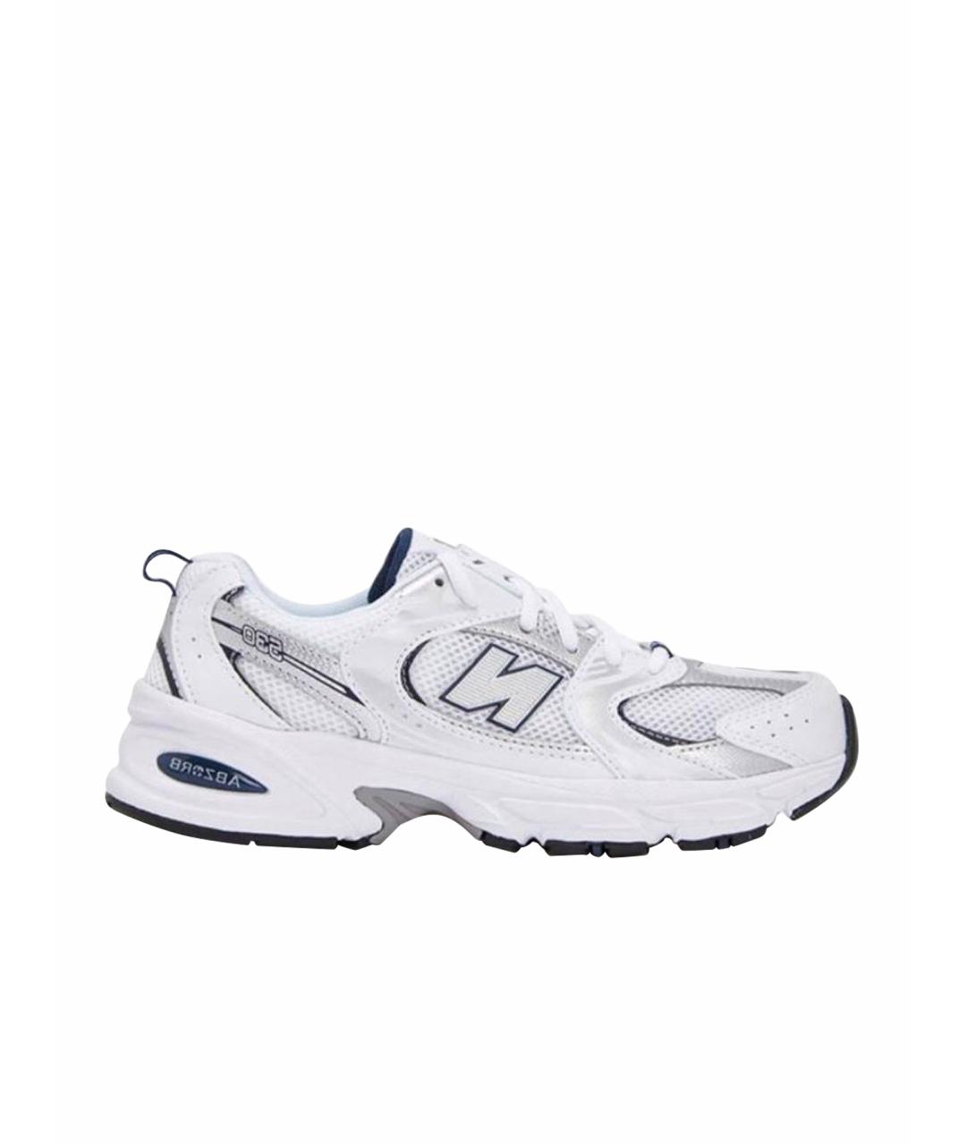 NEW BALANCE Белые кожаные кроссовки, фото 1