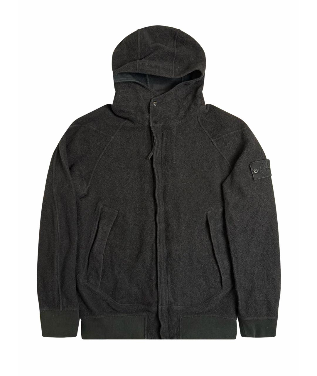 STONE ISLAND Черная шерстяная куртка, фото 1