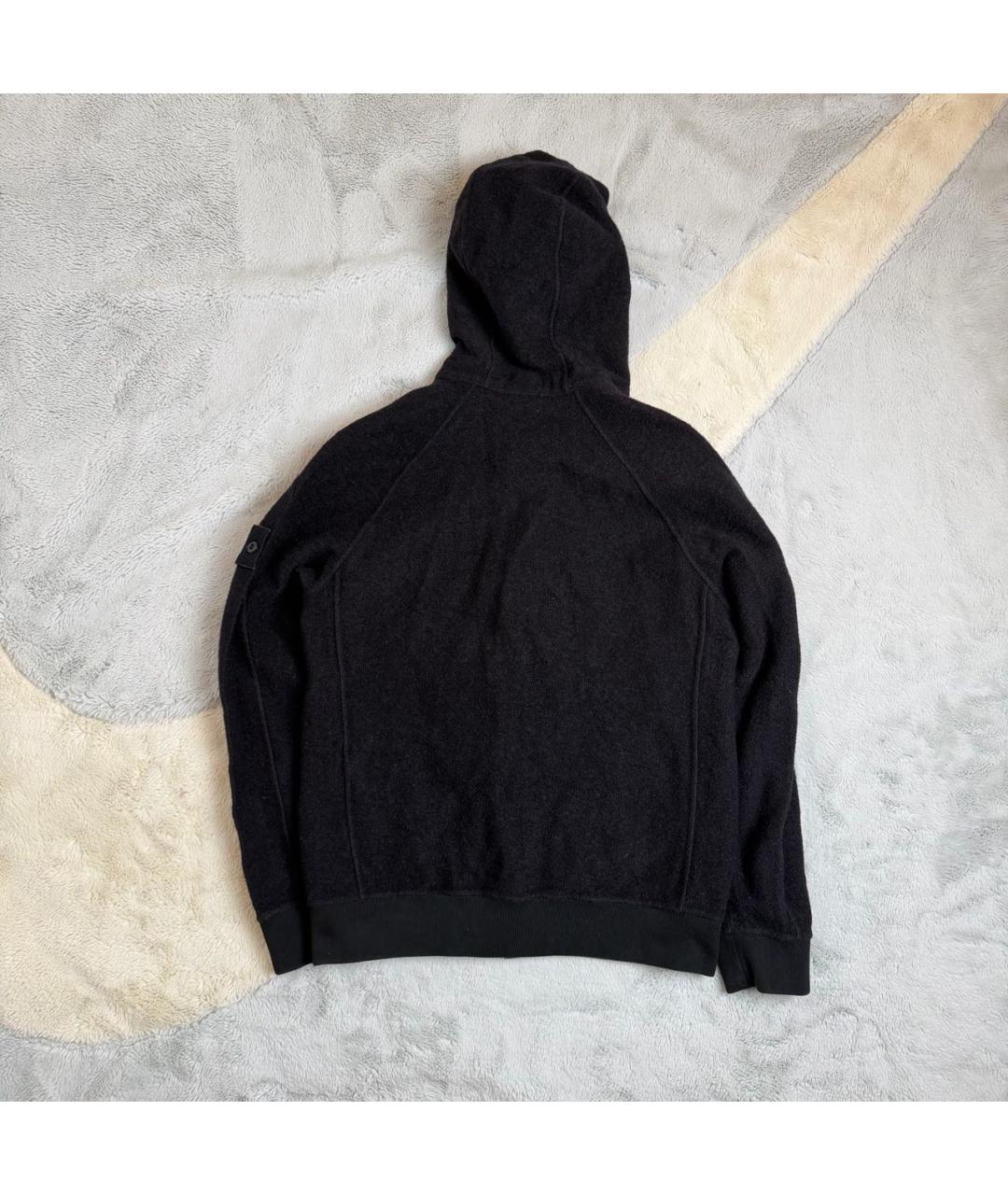 STONE ISLAND Черная шерстяная куртка, фото 2