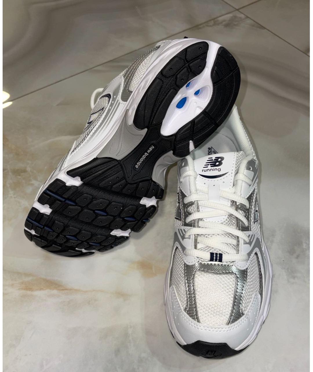 NEW BALANCE Белые кожаные кроссовки, фото 5