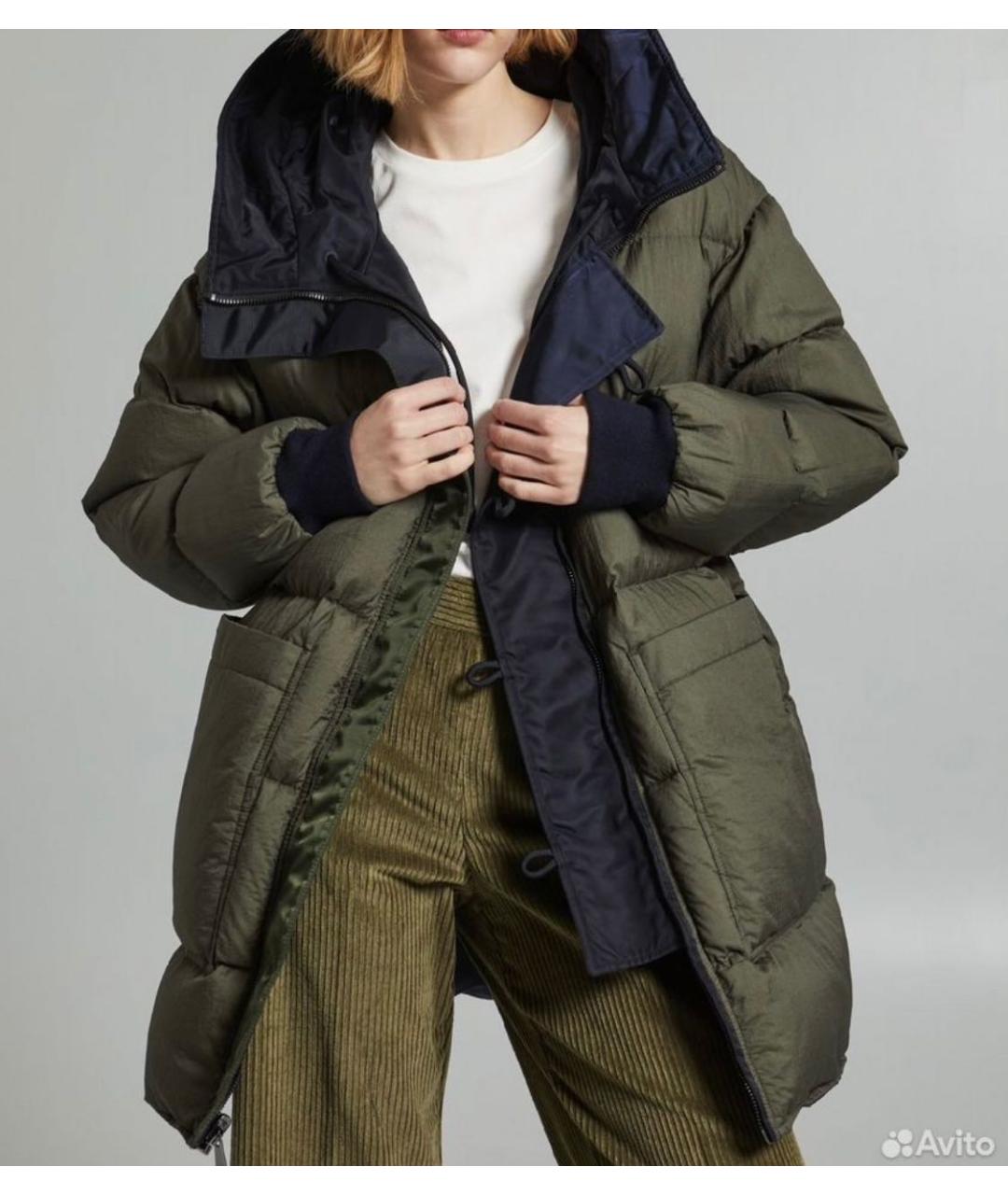 MAX MARA Темно-синяя полиэстеровая парка, фото 5