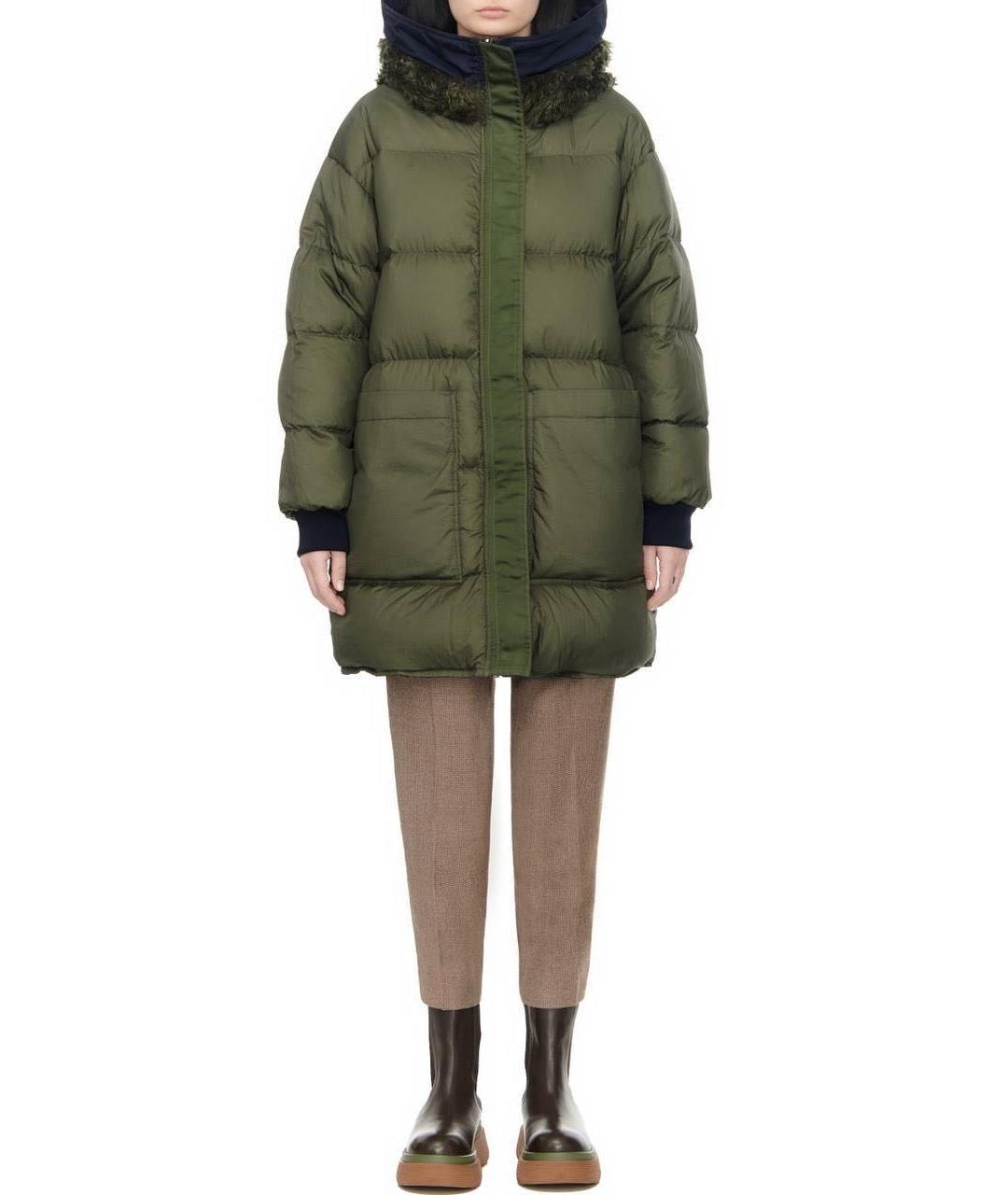 MAX MARA Темно-синяя полиэстеровая парка, фото 6