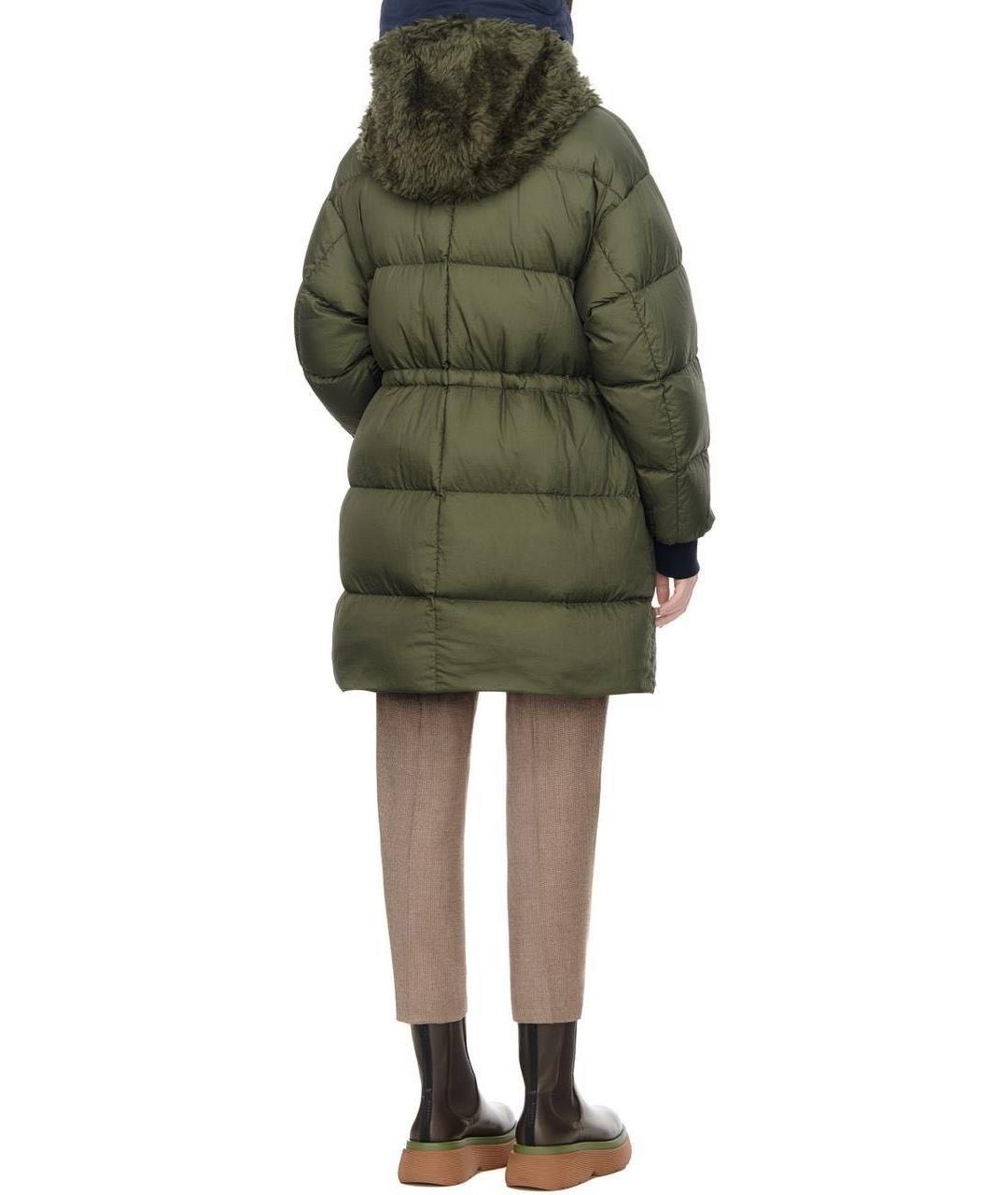 MAX MARA Темно-синяя полиэстеровая парка, фото 7