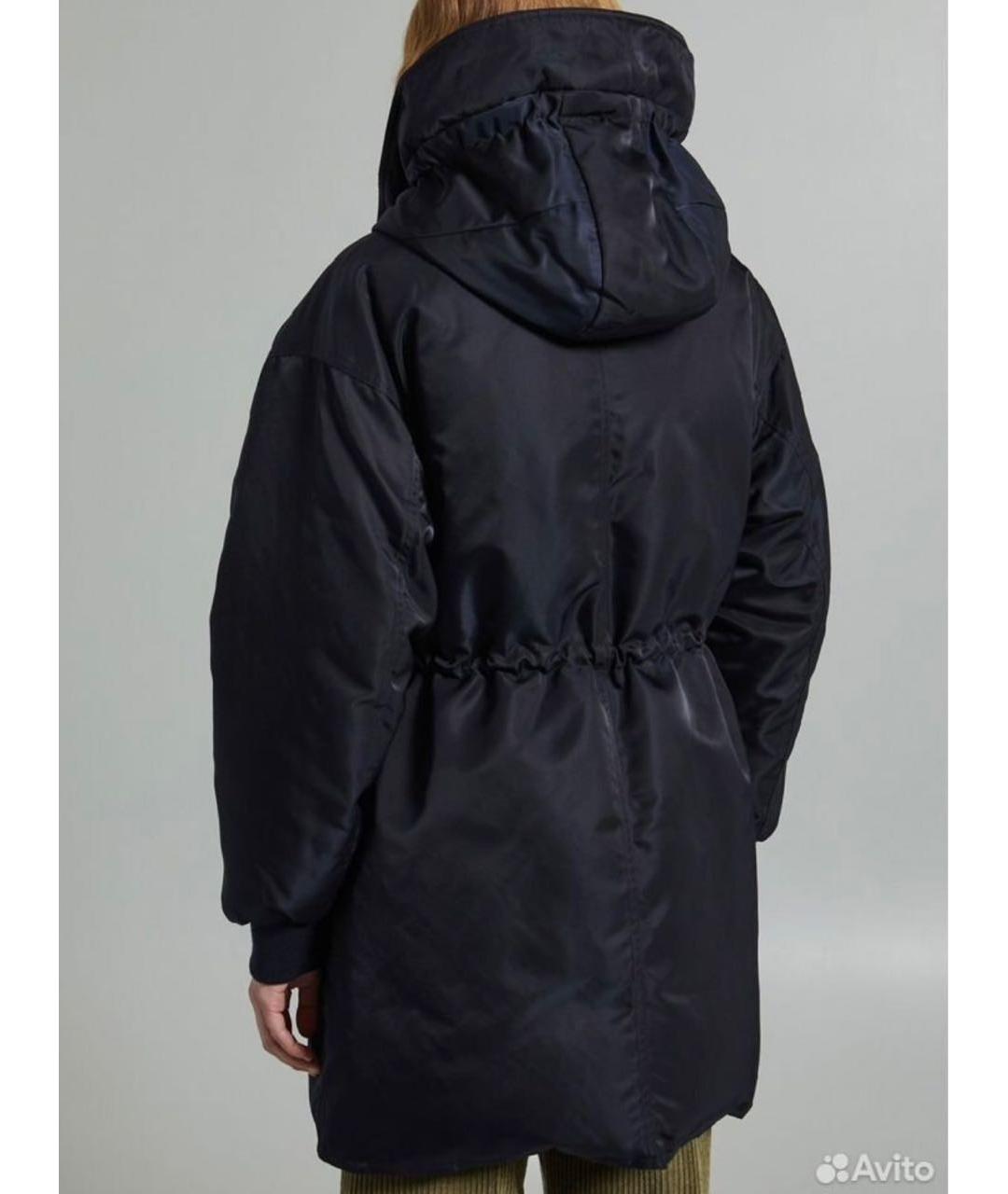 MAX MARA Темно-синяя полиэстеровая парка, фото 2