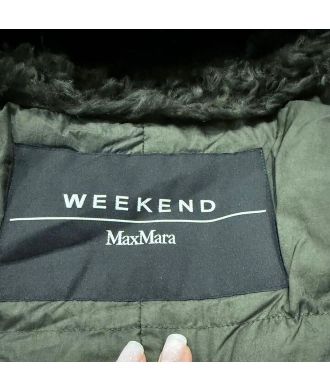 MAX MARA Темно-синяя полиэстеровая парка, фото 3