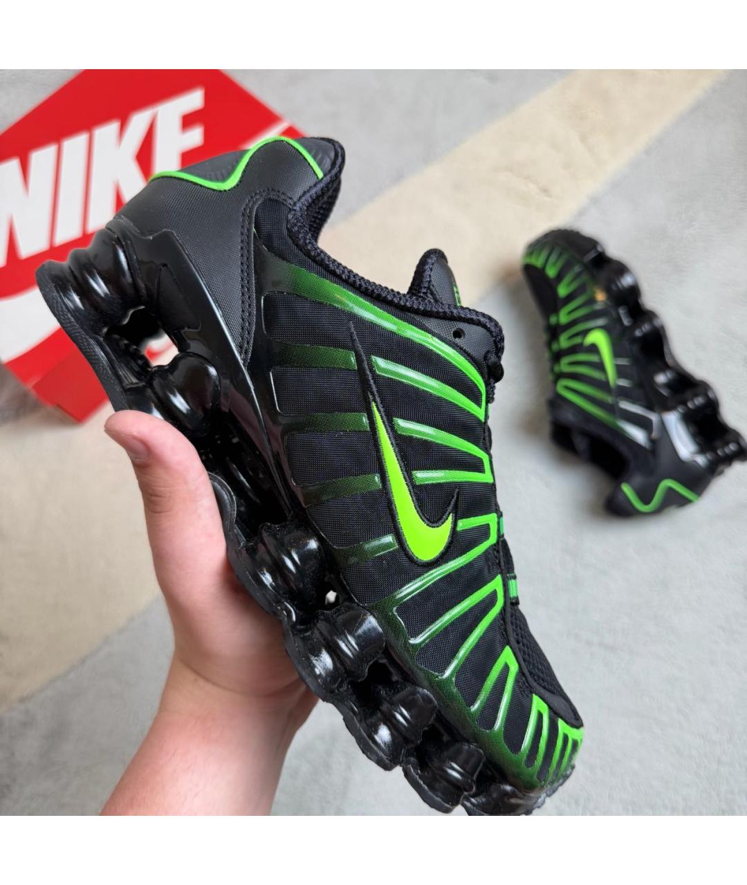 NIKE Черные текстильные низкие кроссовки / кеды, фото 5