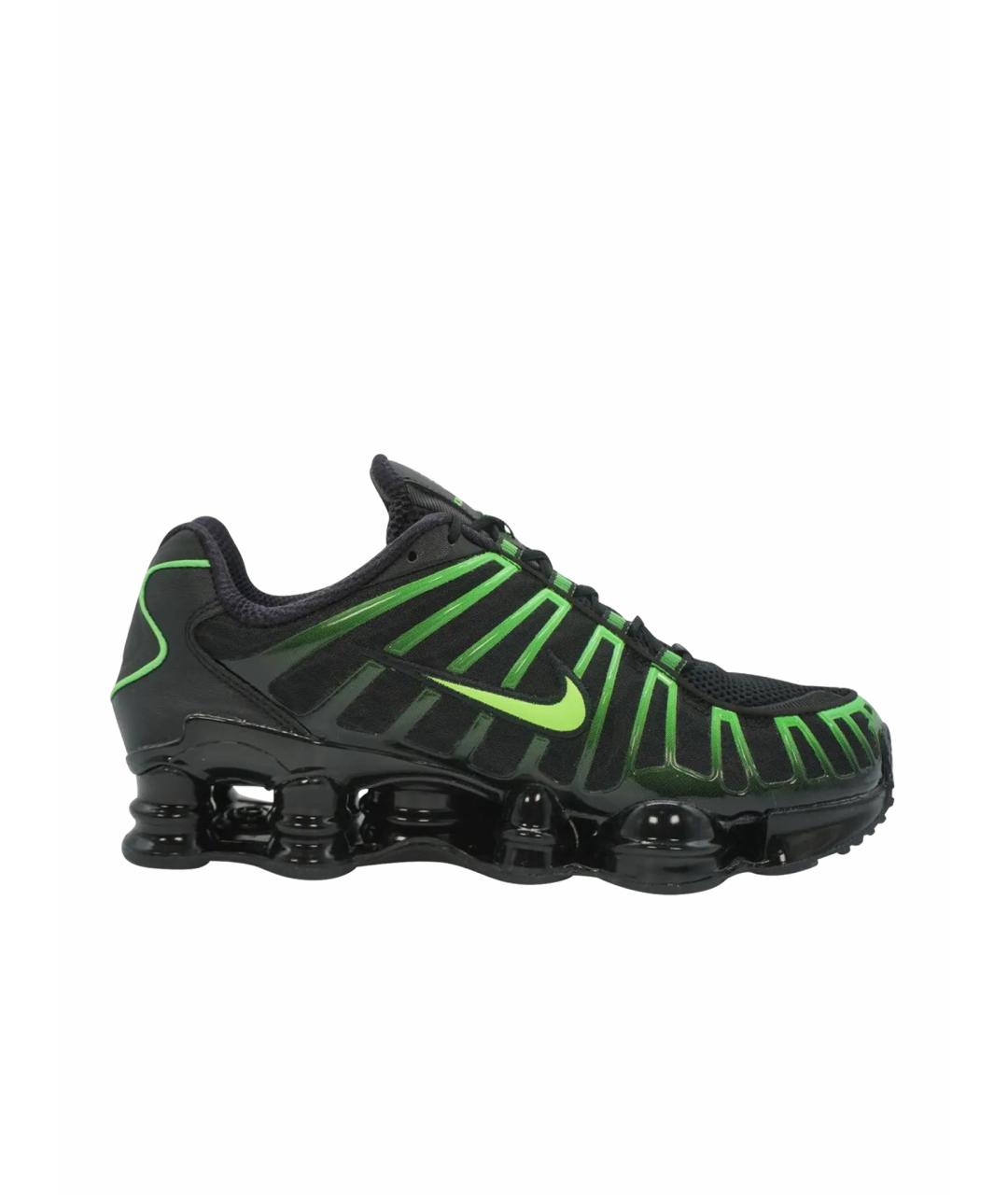 NIKE Черные текстильные низкие кроссовки / кеды, фото 1