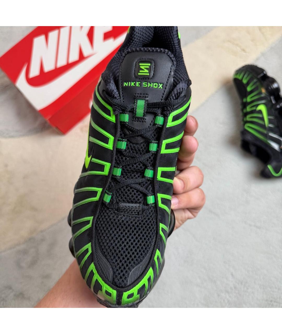 NIKE Черные текстильные низкие кроссовки / кеды, фото 7