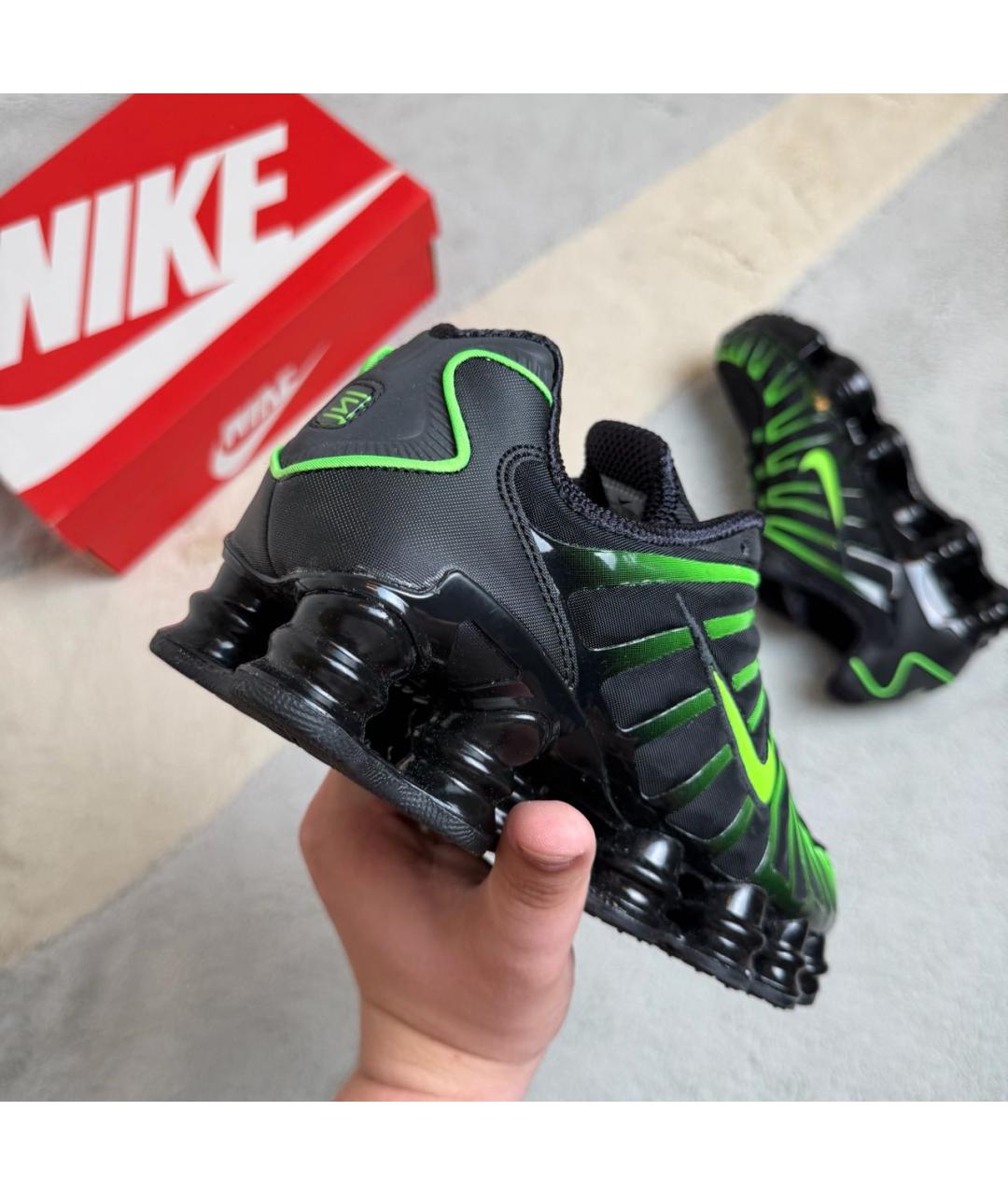 NIKE Черные текстильные низкие кроссовки / кеды, фото 4