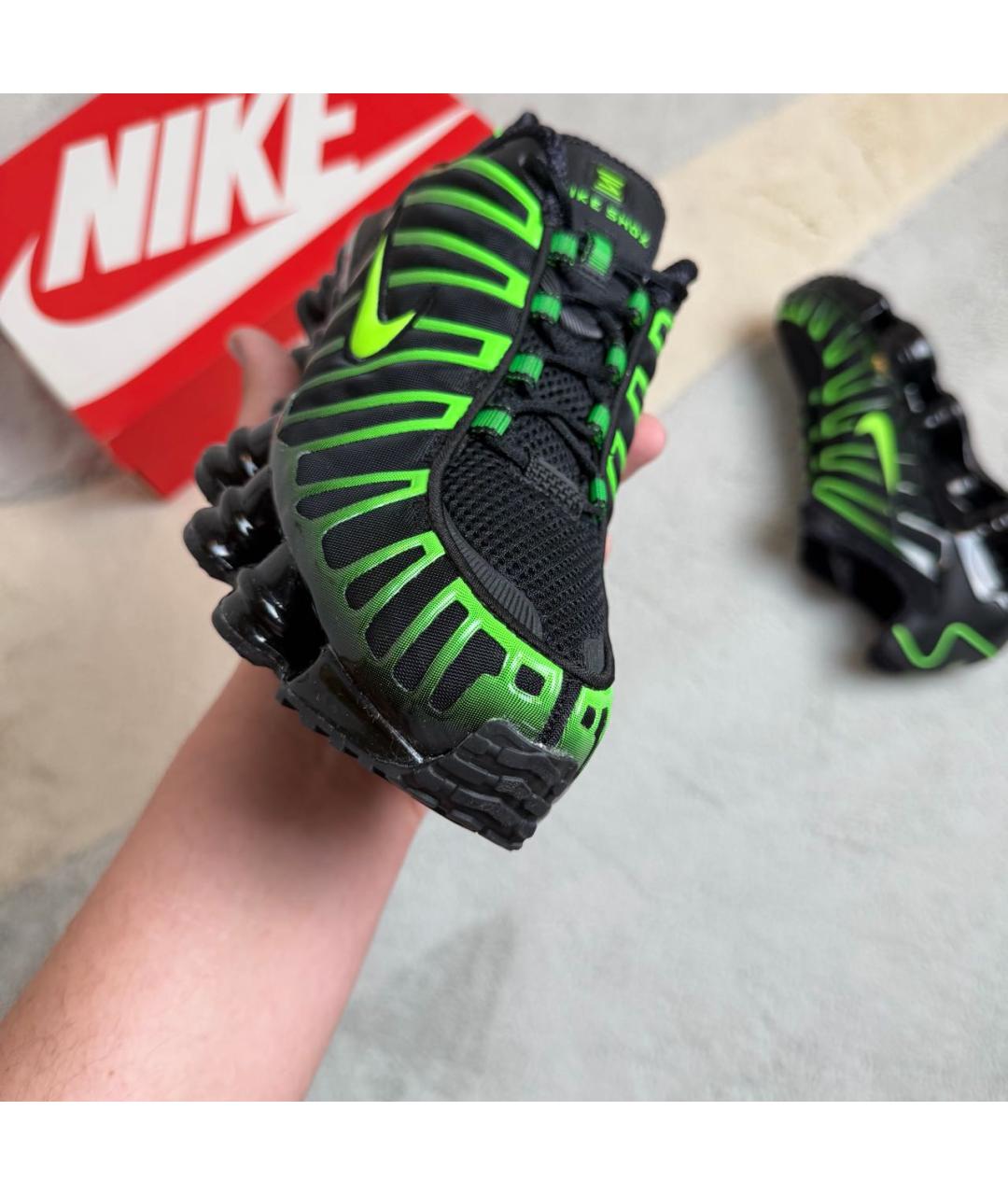 NIKE Черные текстильные низкие кроссовки / кеды, фото 6