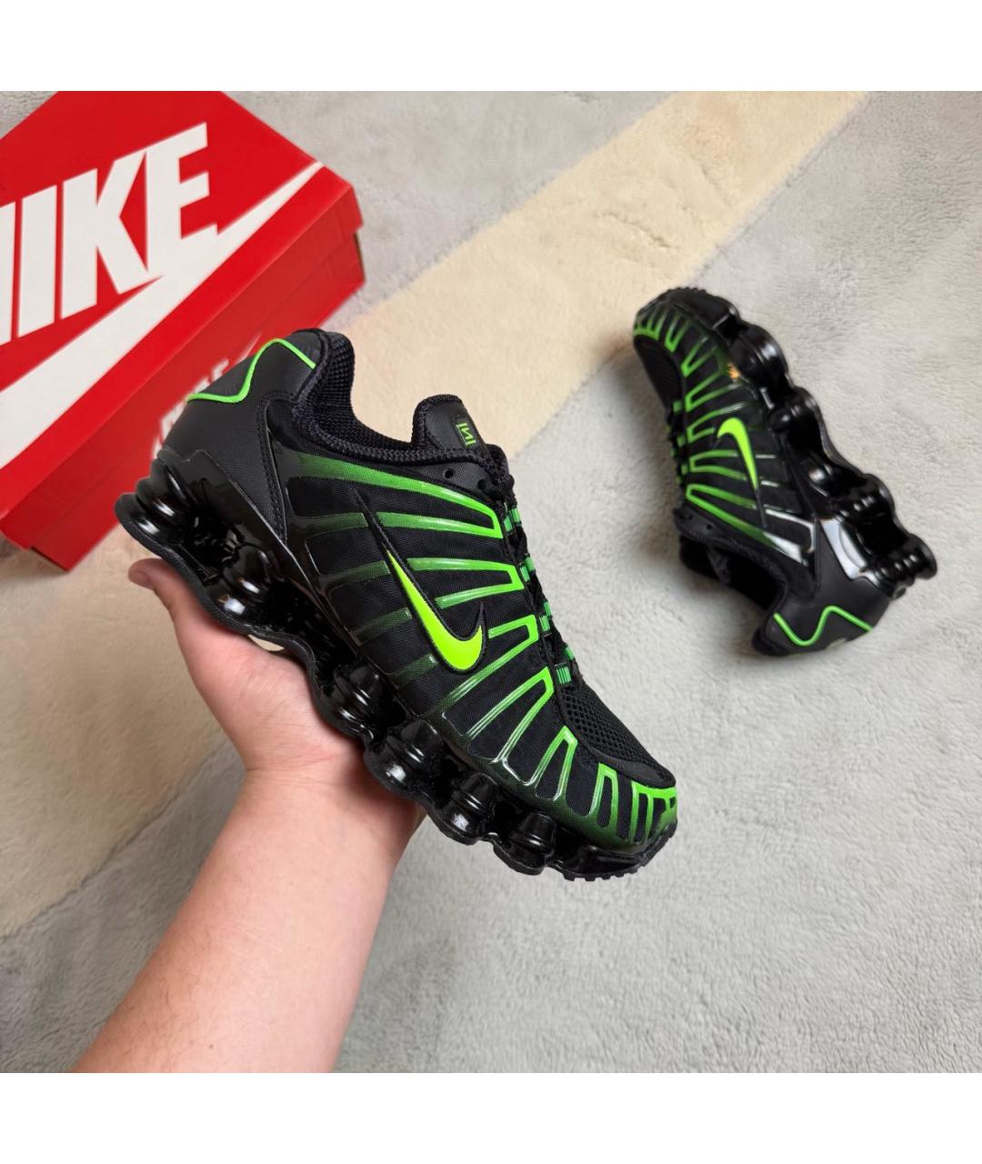 NIKE Черные текстильные низкие кроссовки / кеды, фото 2