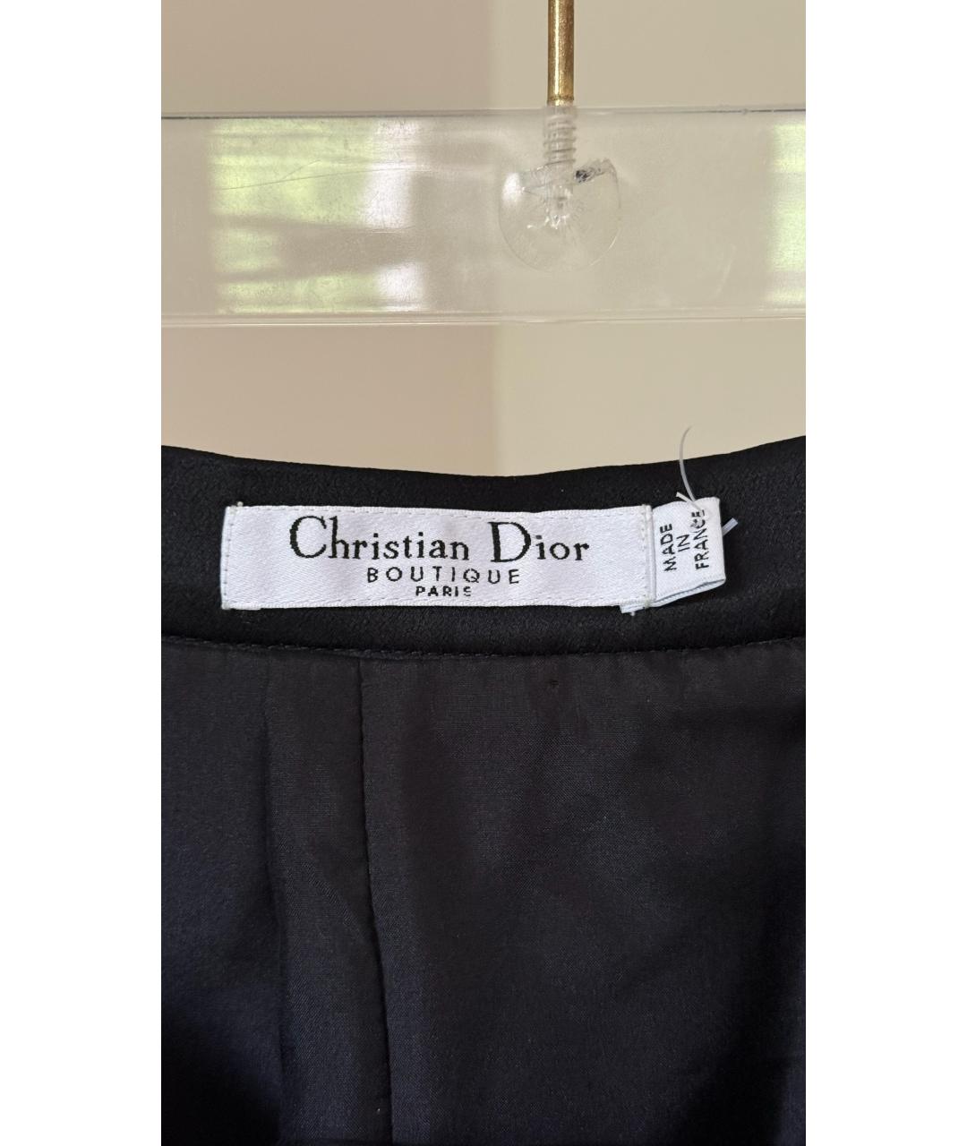 CHRISTIAN DIOR Черная юбка миди, фото 7