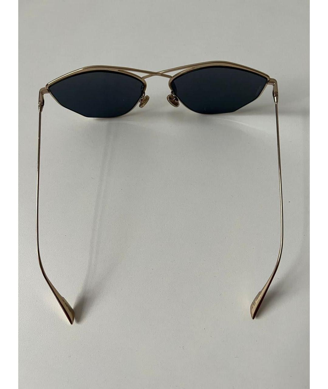 CHRISTIAN DIOR Синие металлические солнцезащитные очки, фото 3
