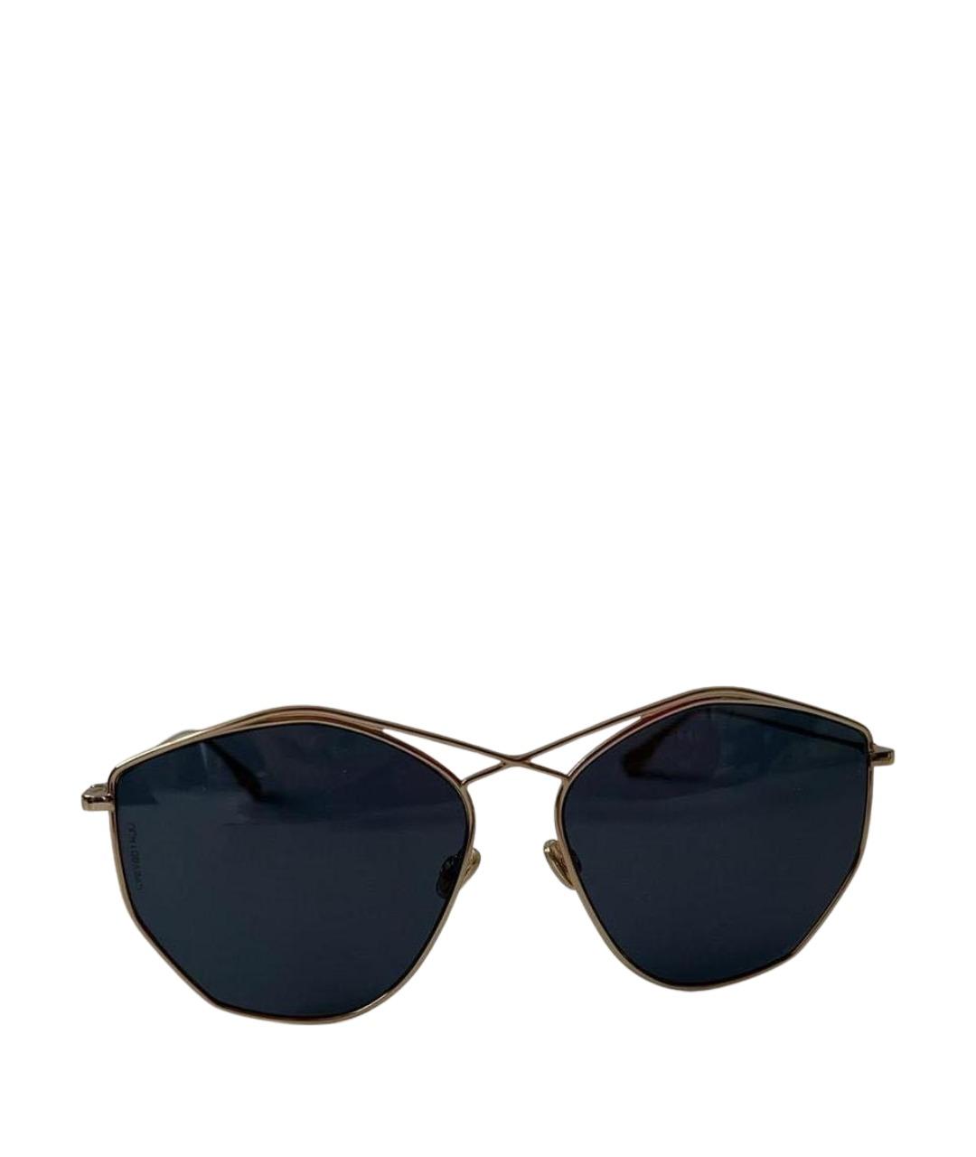CHRISTIAN DIOR Синие металлические солнцезащитные очки, фото 1