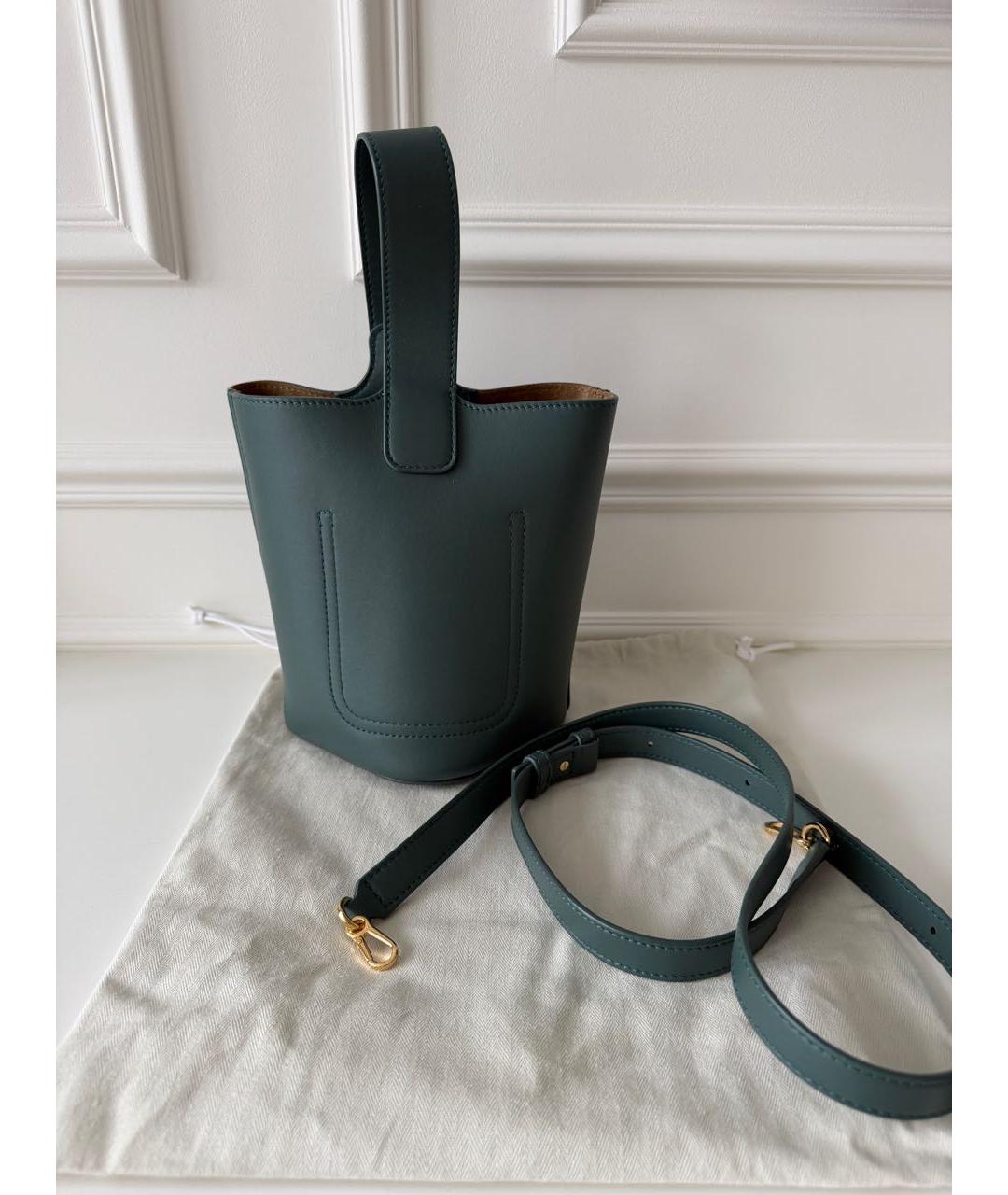 LOEWE Голубая кожаная сумка через плечо, фото 3