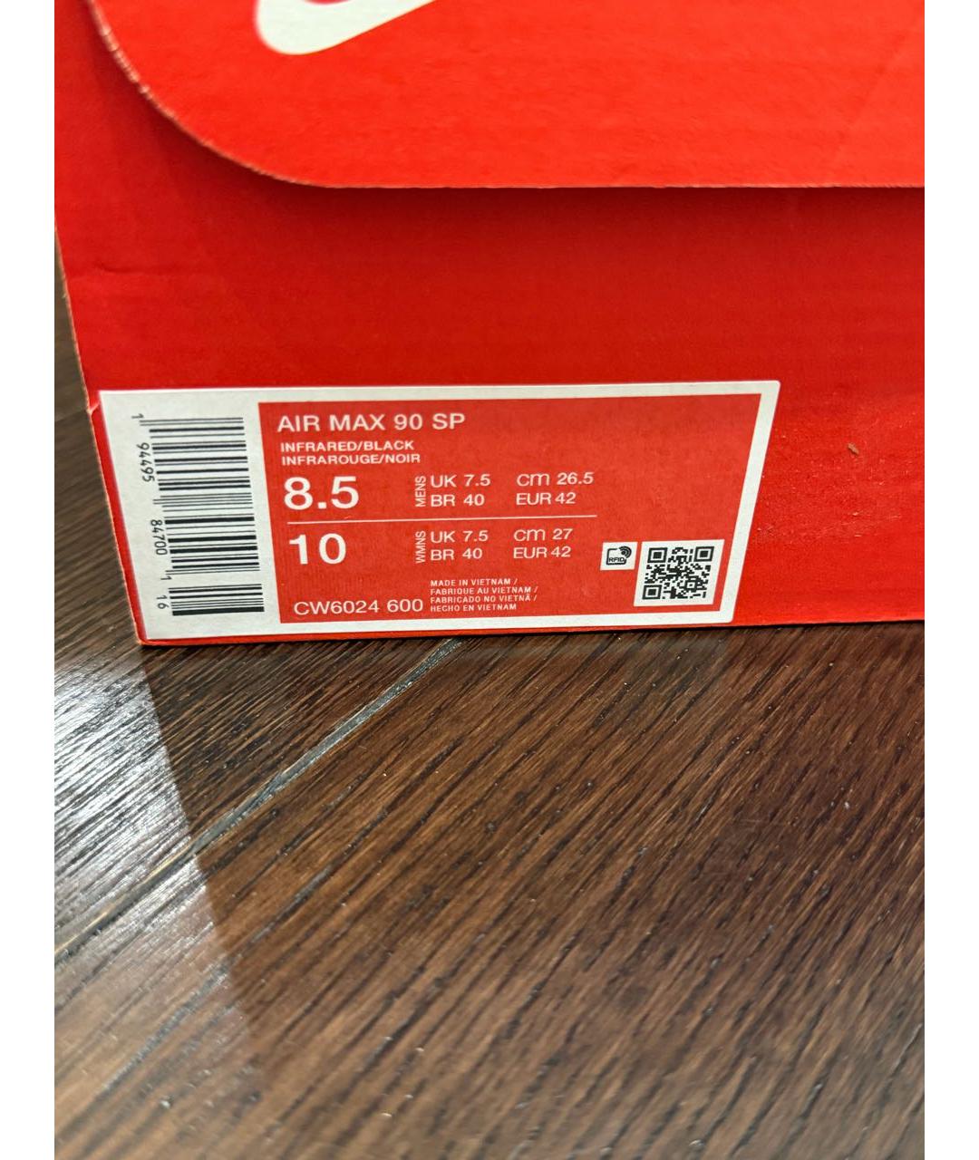 NIKE Красные замшевые низкие кроссовки / кеды, фото 6