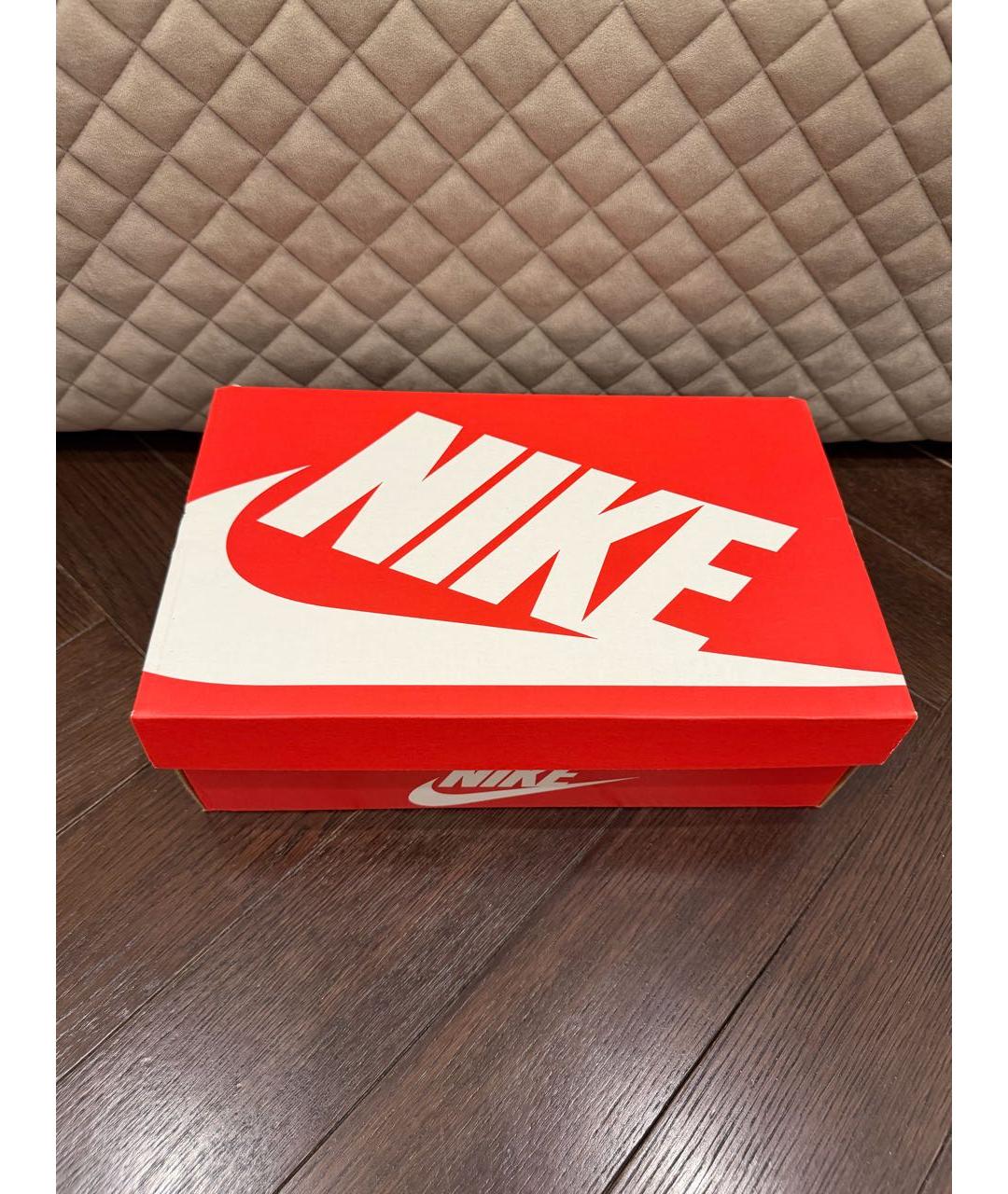 NIKE Красные замшевые низкие кроссовки / кеды, фото 7