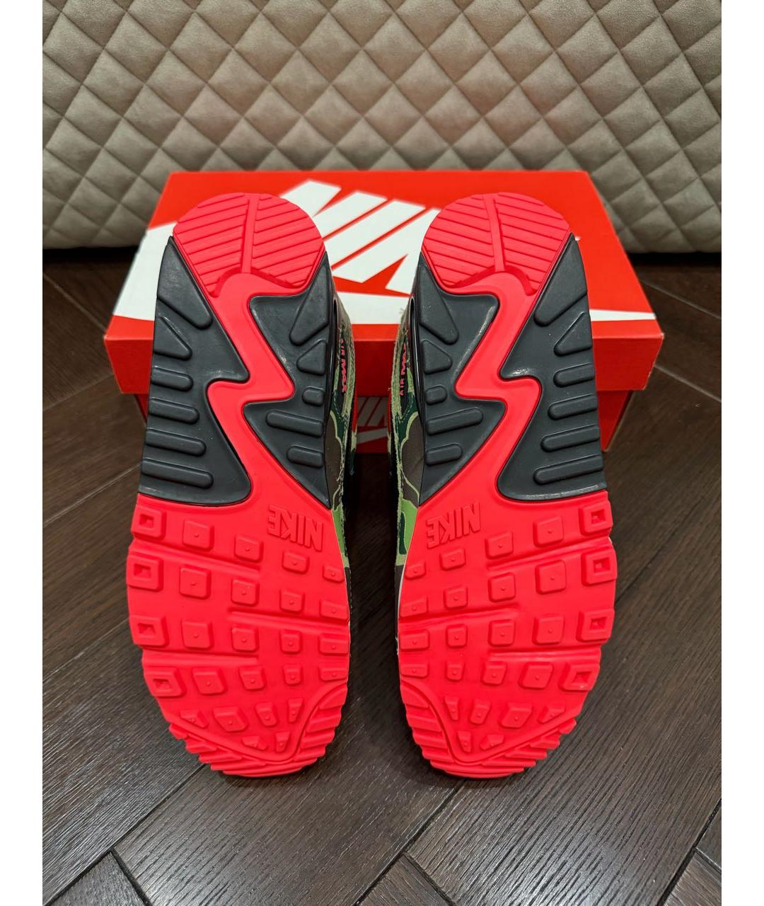 NIKE Красные замшевые низкие кроссовки / кеды, фото 5