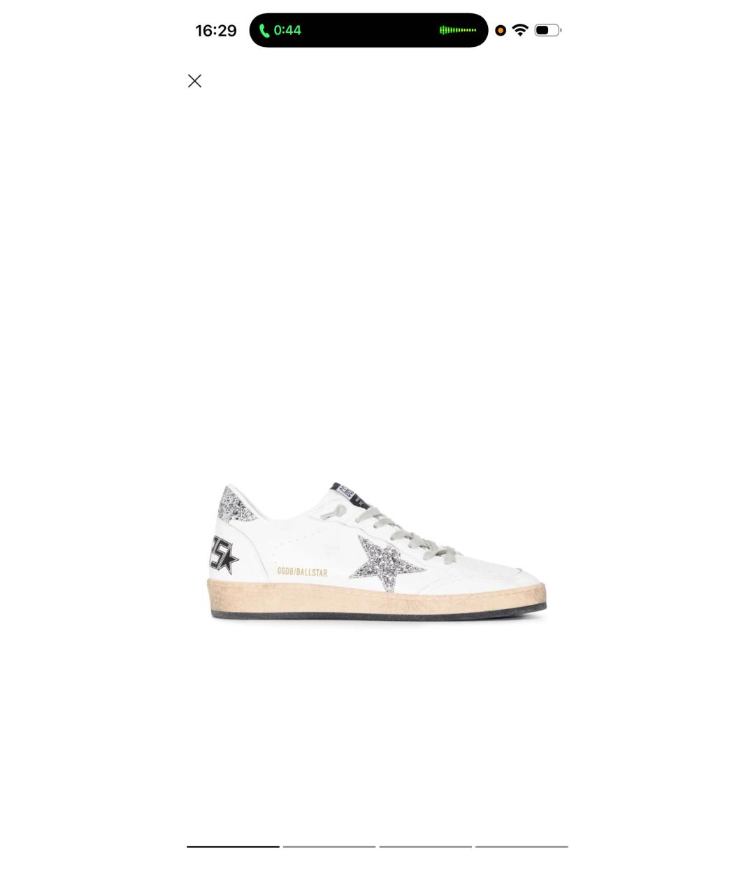 GOLDEN GOOSE Белые кожаные кроссовки, фото 8