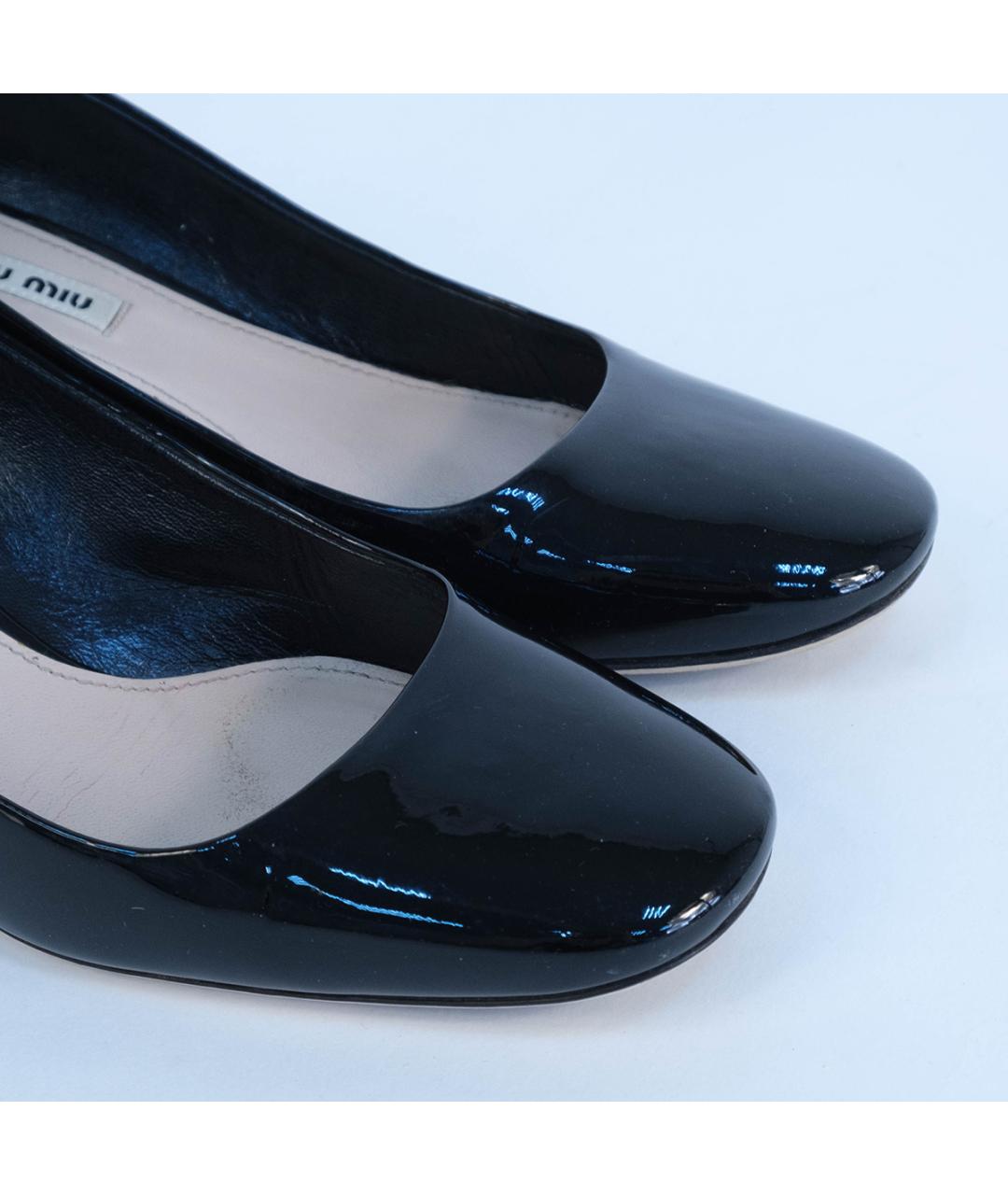 MIU MIU Черные кожаные туфли, фото 4