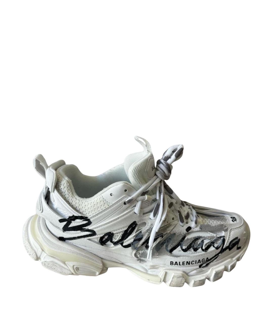 BALENCIAGA Белые текстильные кроссовки, фото 1