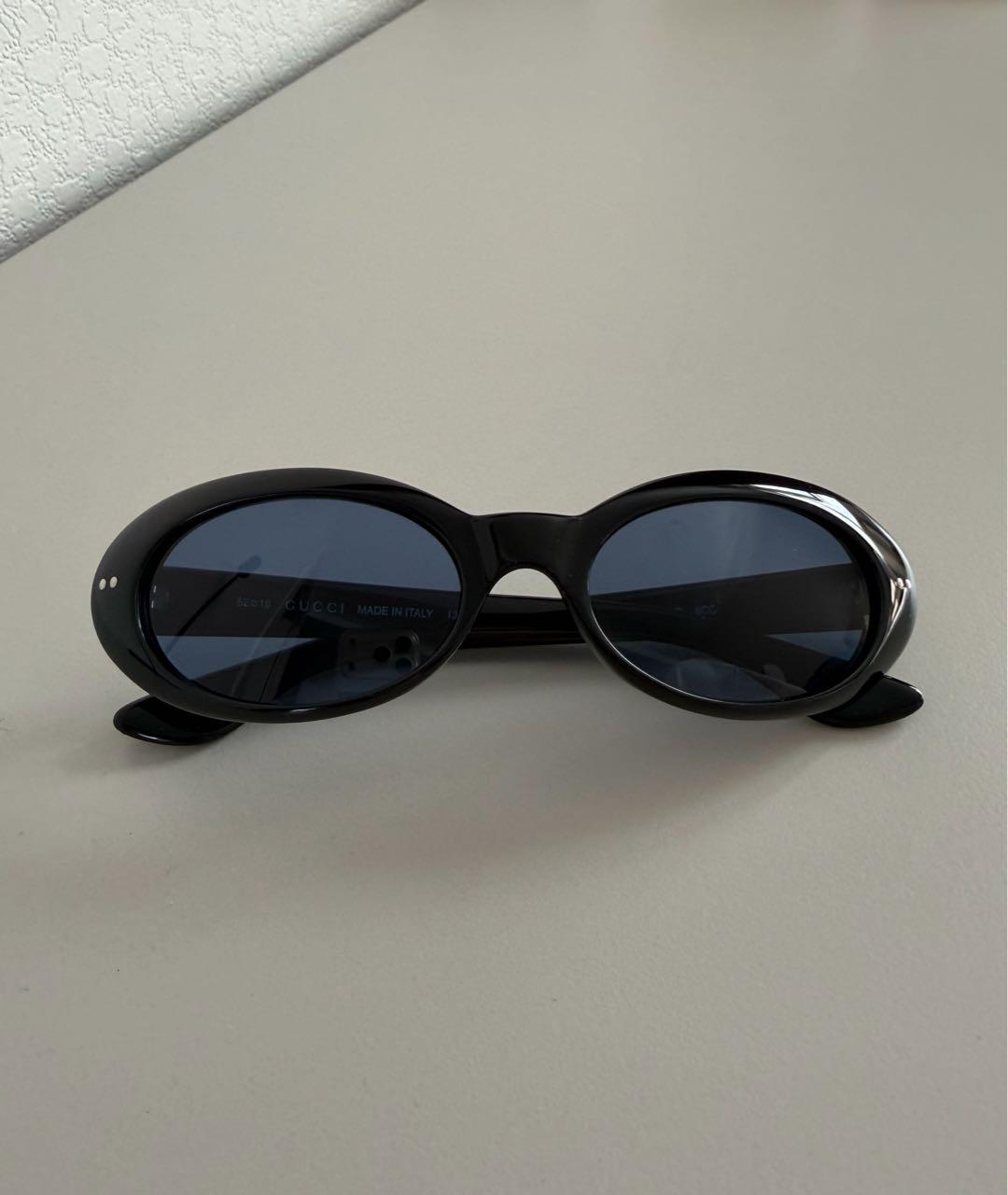 GUCCI Темно-синие пластиковые солнцезащитные очки, фото 4