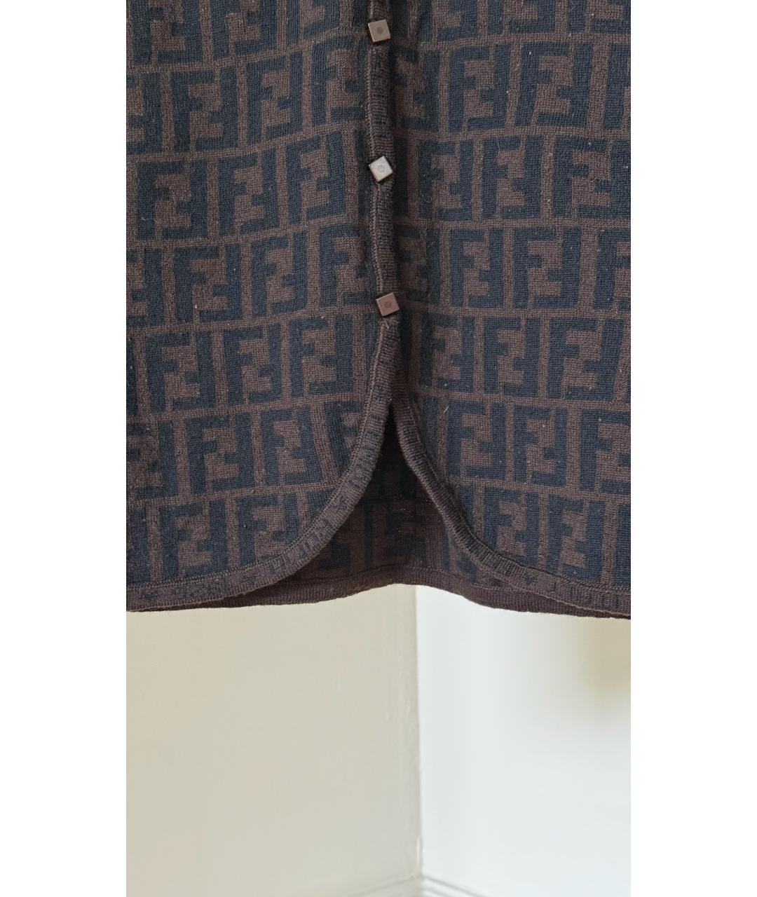 FENDI Коричневая жилетка, фото 4