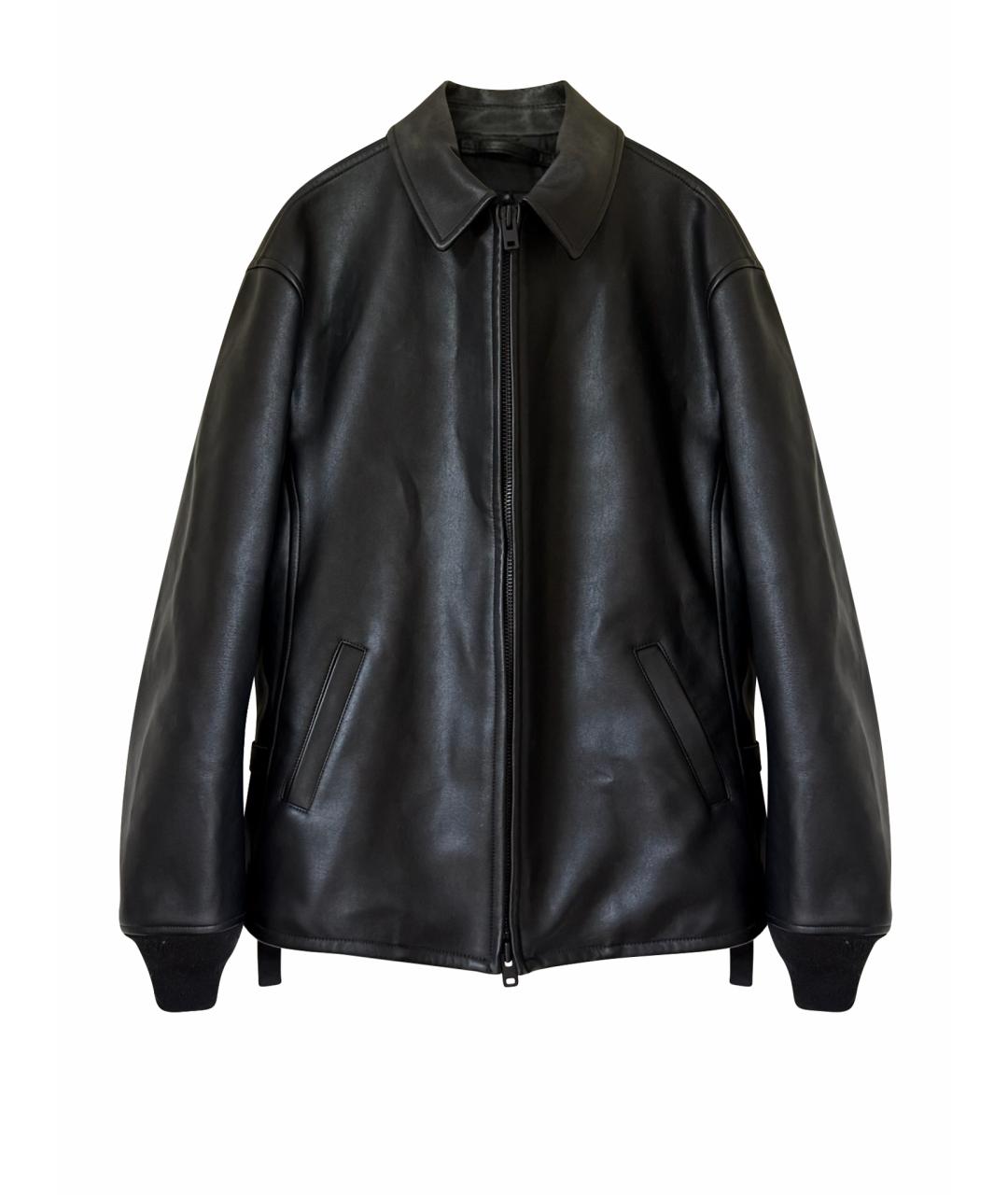 YOHJI YAMAMOTO Черная кожаная куртка, фото 1