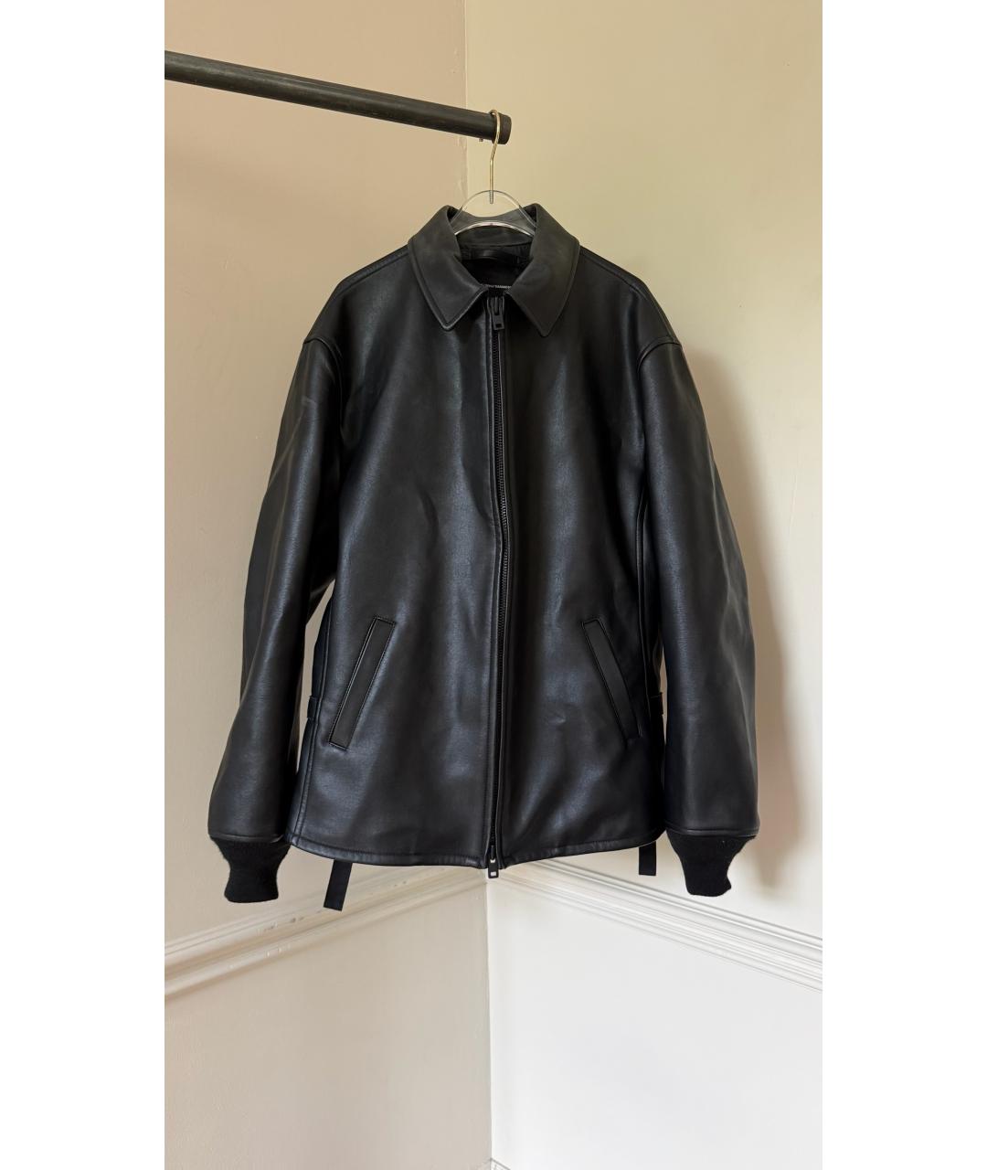 YOHJI YAMAMOTO Черная кожаная куртка, фото 8