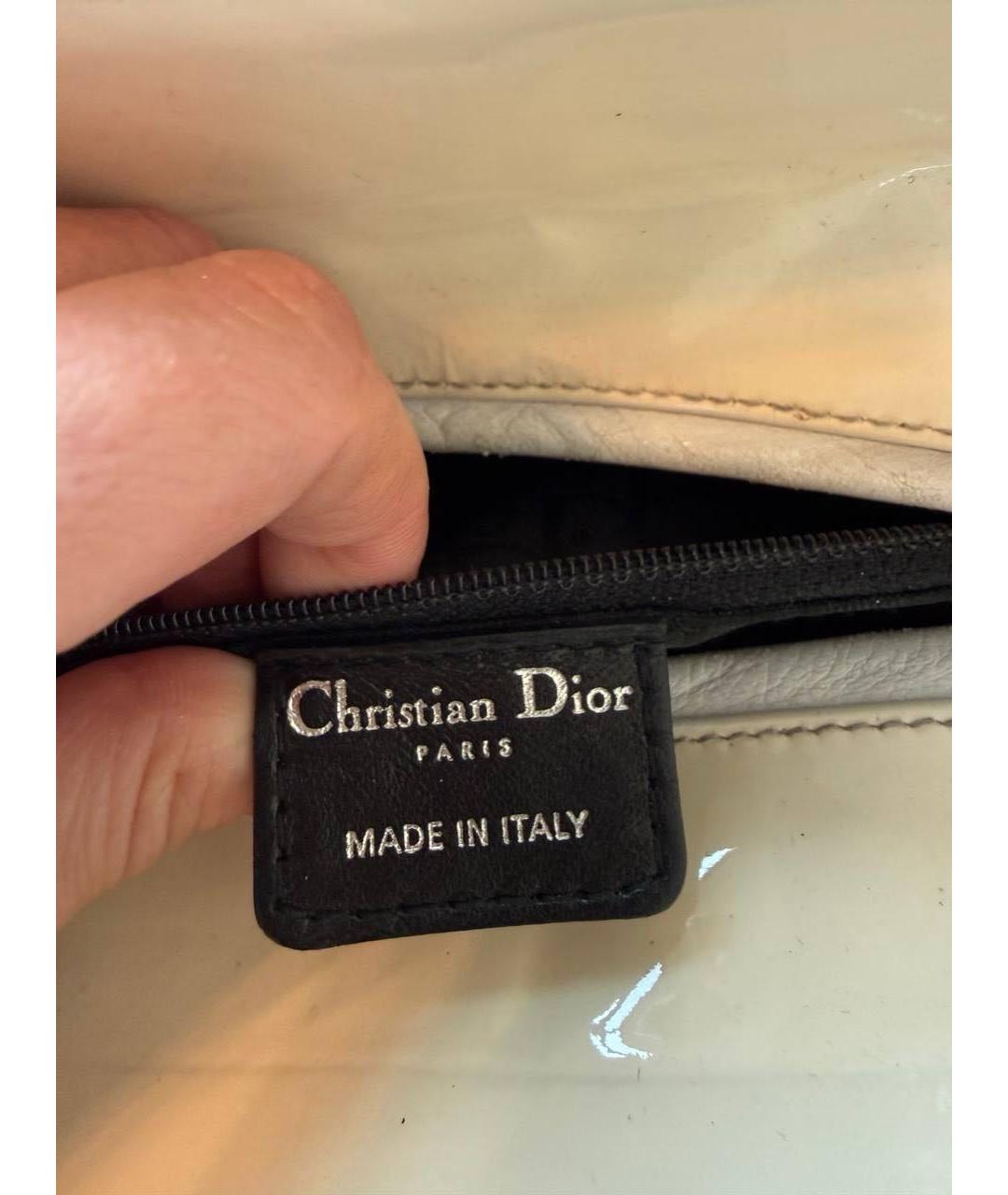 CHRISTIAN DIOR Кожаная сумка с короткими ручками, фото 4