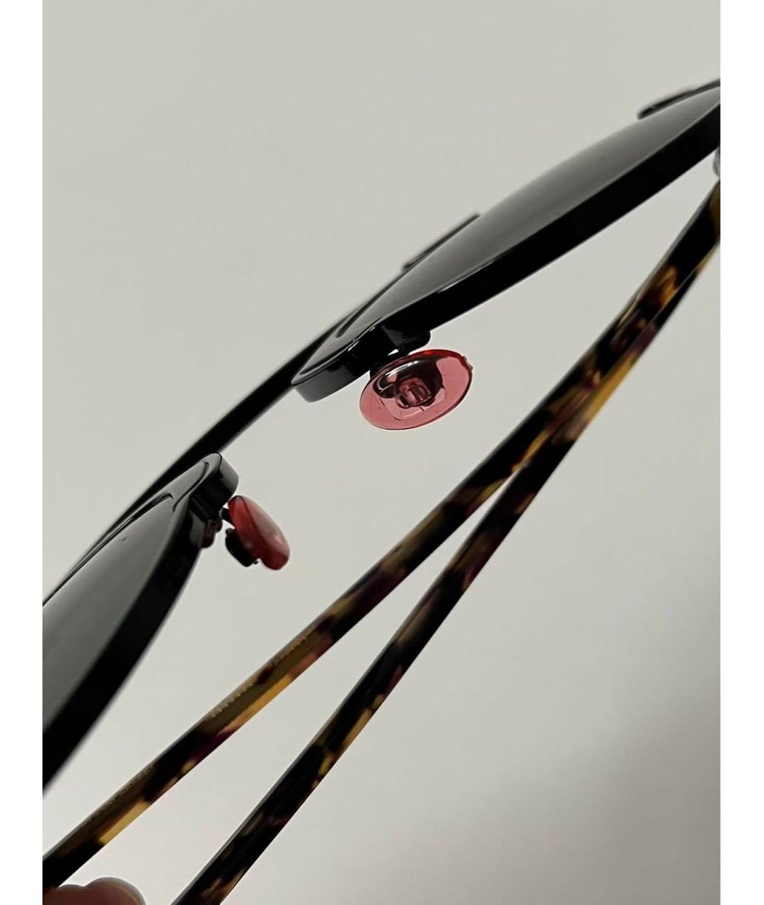 CHRISTIAN DIOR Черные металлические солнцезащитные очки, фото 4