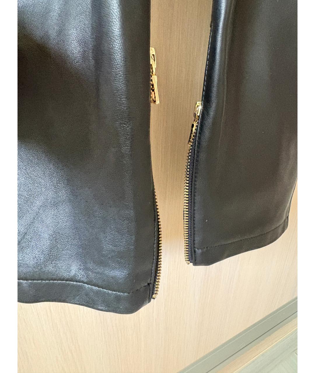 BALMAIN Черный кожаный комбинезон, фото 7