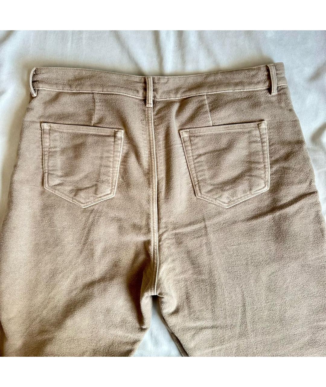 RICK OWENS DRKSHDW Бежевые хлопковые прямые джинсы, фото 8