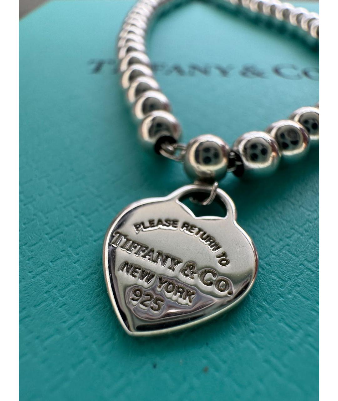 TIFFANY&CO Красный серебряный браслет, фото 4