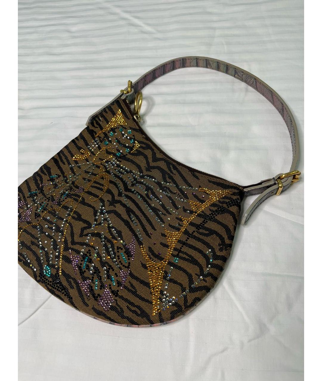 FENDI Коричневая тканевая сумка через плечо, фото 9