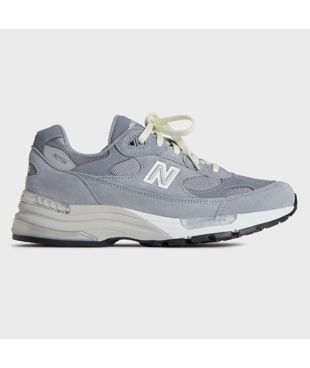 NEW BALANCE Серые замшевые низкие кроссовки / кеды, фото 10
