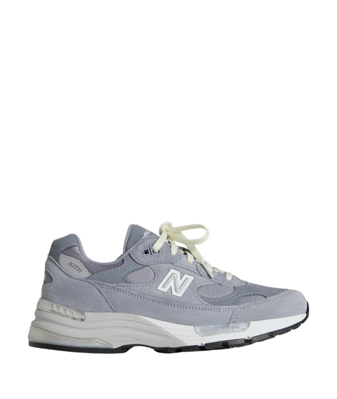 NEW BALANCE Серые замшевые низкие кроссовки / кеды, фото 1