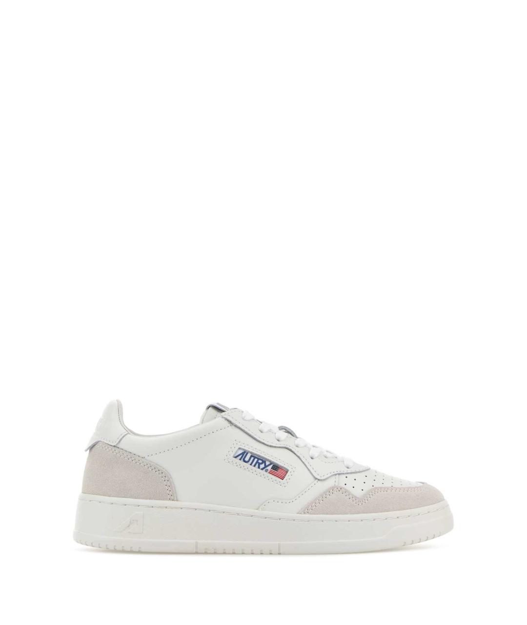 AUTRY Белые кожаные кроссовки, фото 1