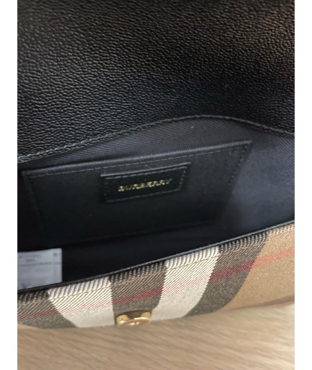 BURBERRY Черная кожаная сумка через плечо, фото 4