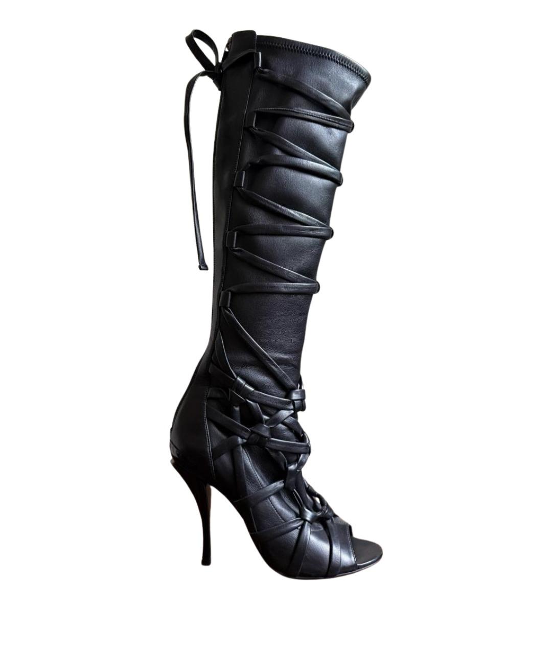 JIMMY CHOO Черные кожаные ботинки, фото 8
