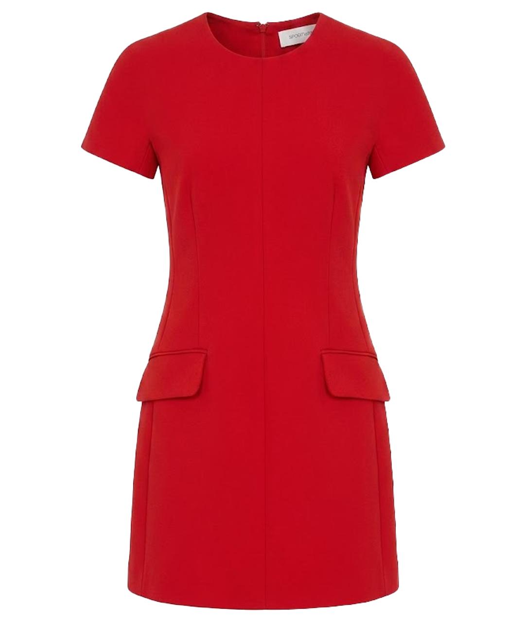 SPORTMAX Красное коктейльное платье, фото 1