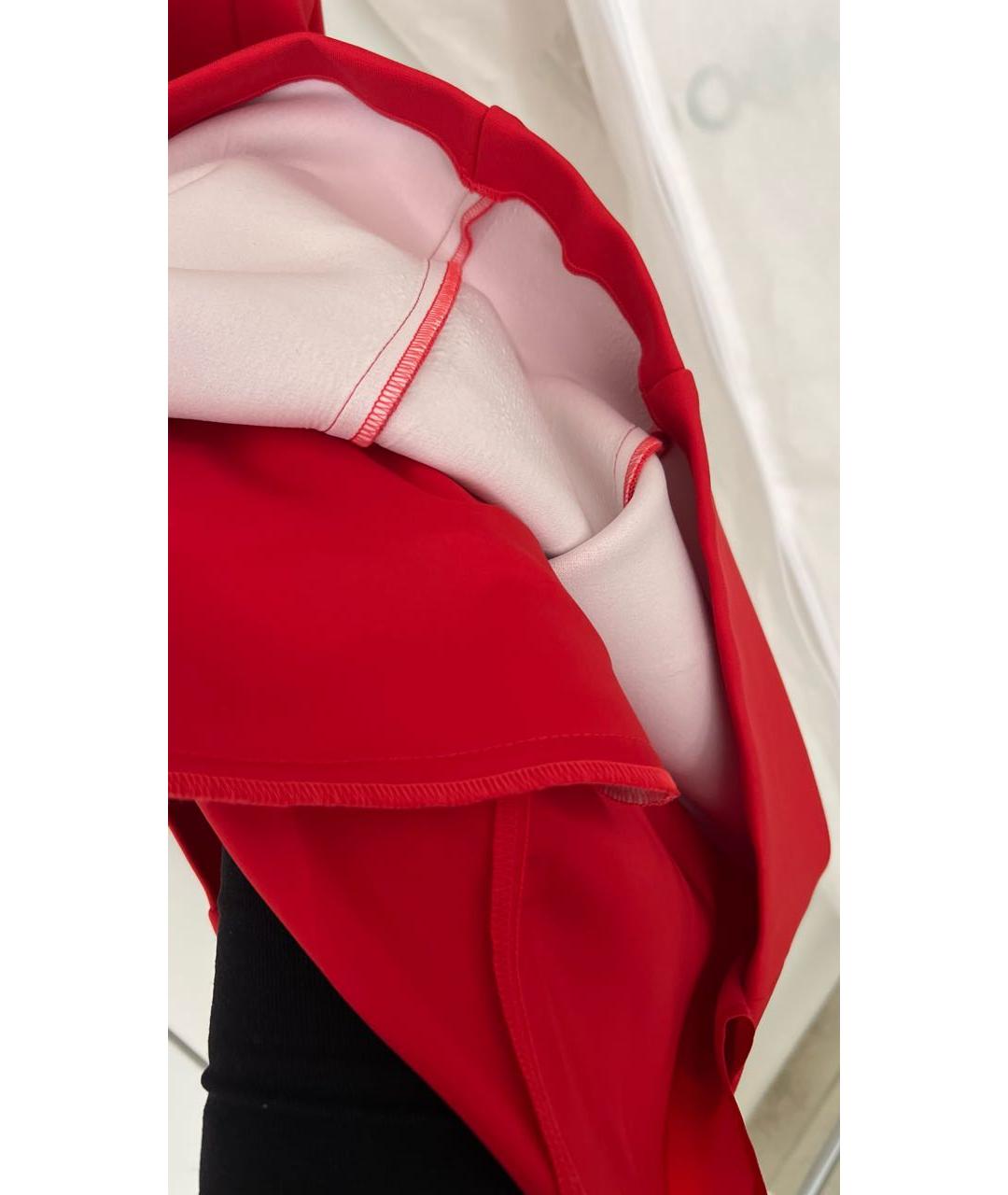 SPORTMAX Красное коктейльное платье, фото 7