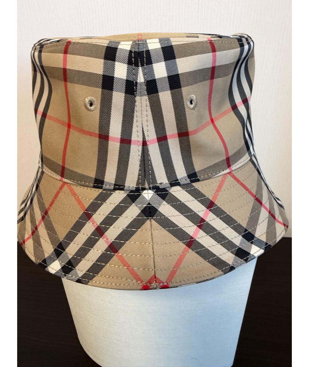 BURBERRY Бежевая хлопковая панама, фото 6