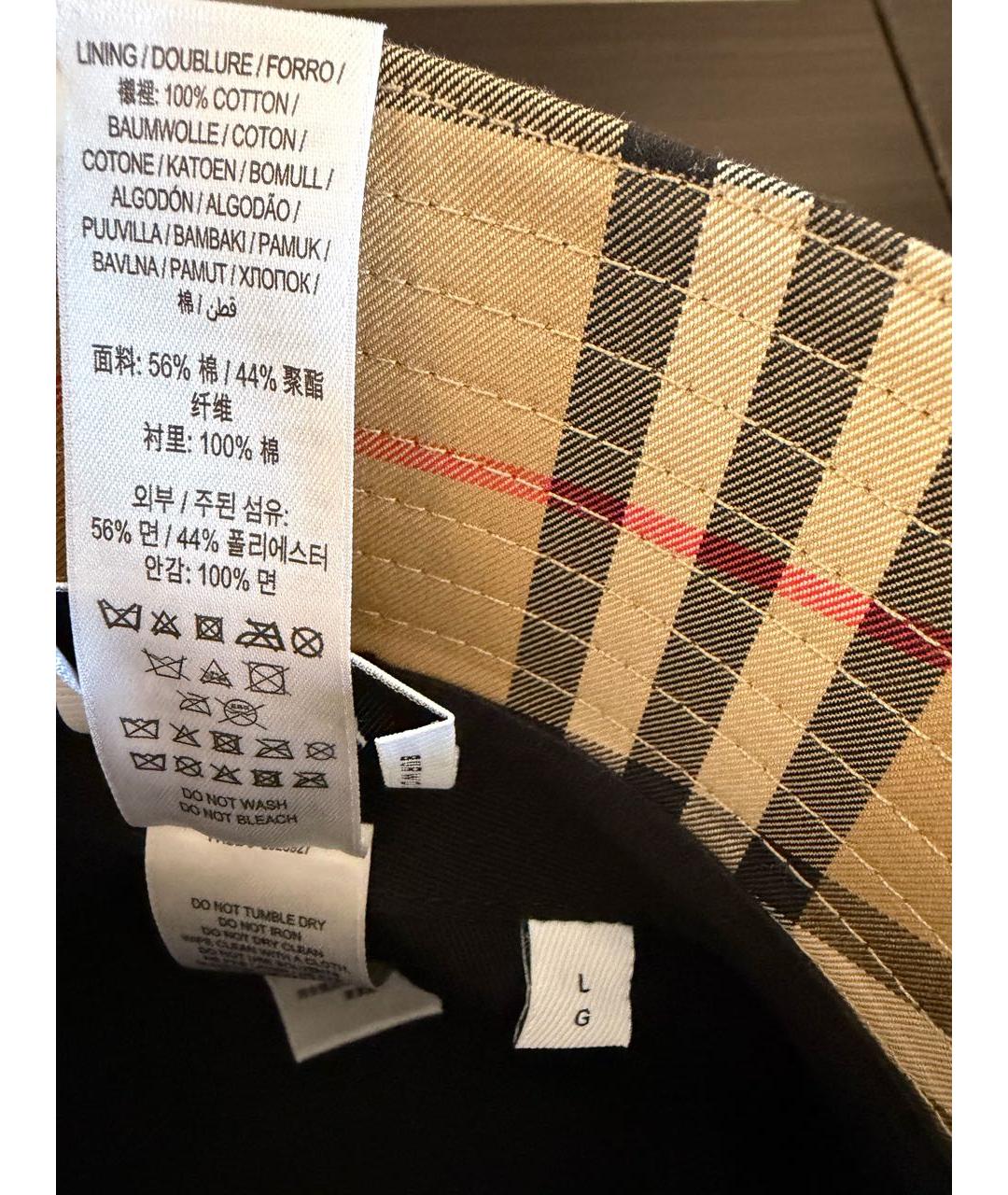 BURBERRY Бежевая хлопковая панама, фото 5