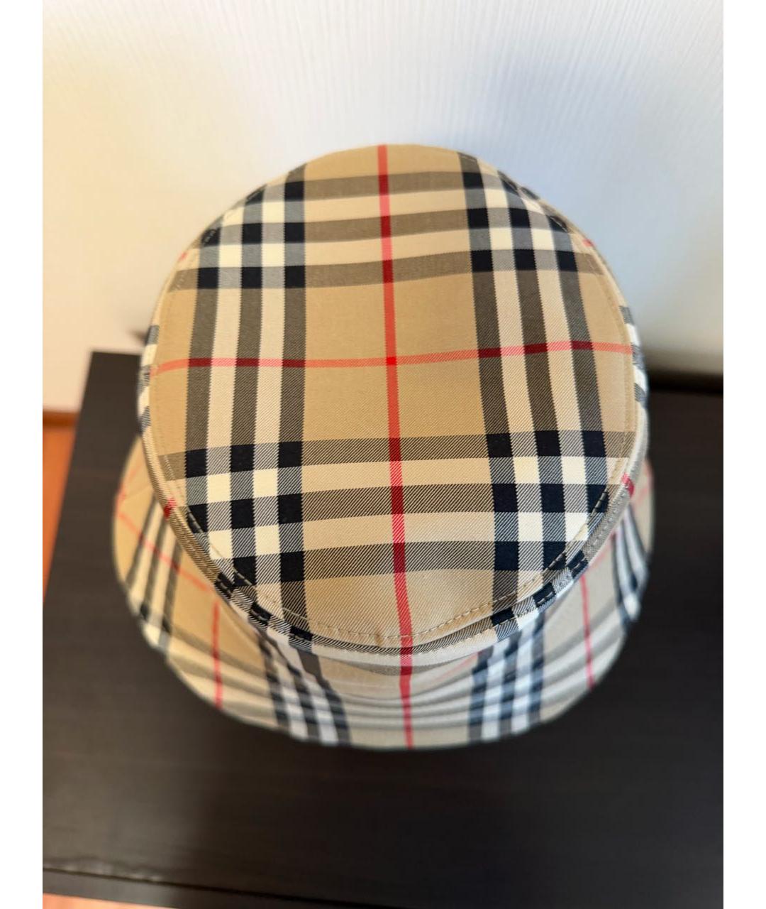 BURBERRY Бежевая хлопковая панама, фото 4