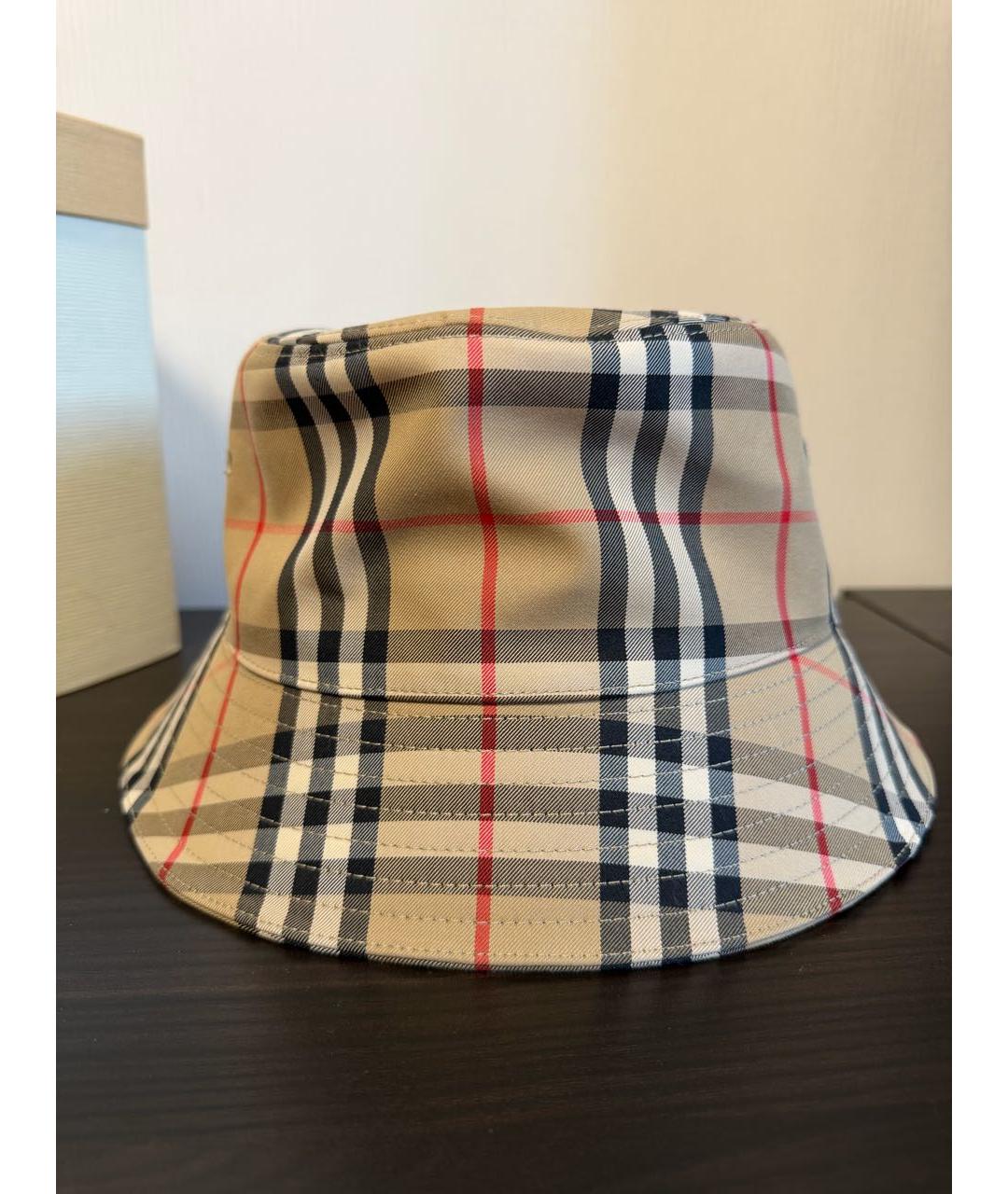 BURBERRY Бежевая хлопковая панама, фото 3